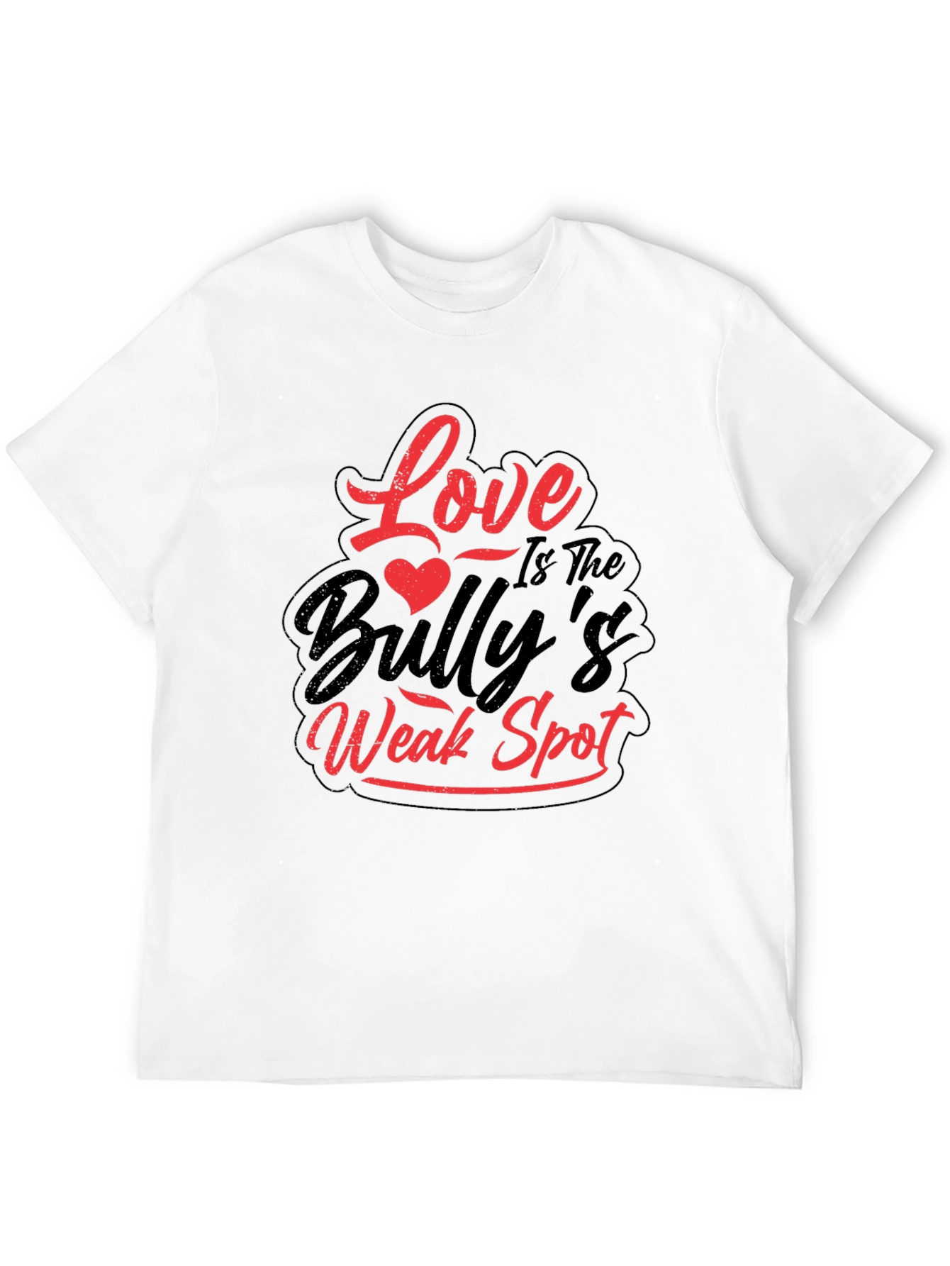 Black Love is The Bully's Weak Spot Black T-Shirt view 12