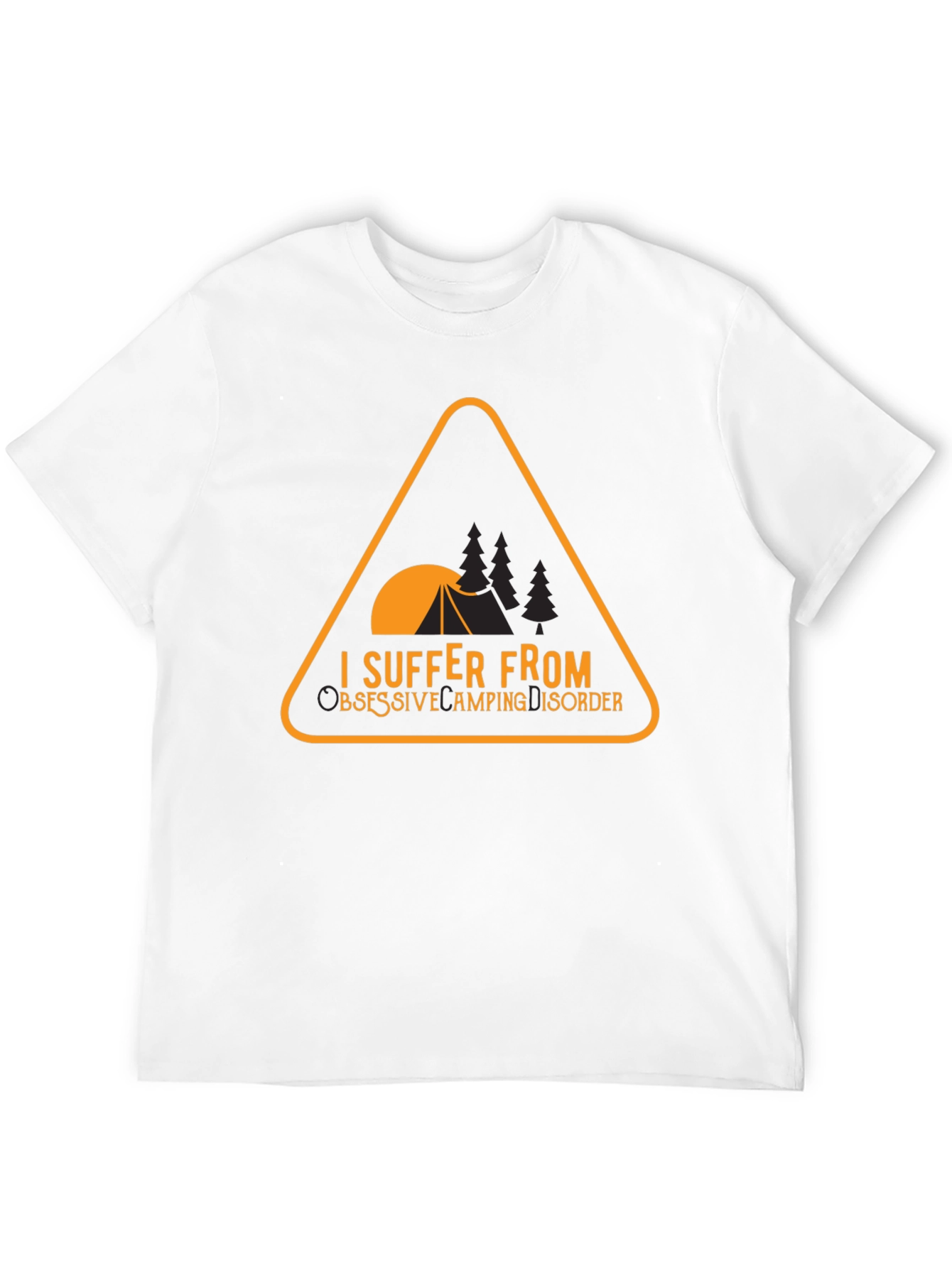 Black Camping Obsessed Graphic T-Shirt view 12