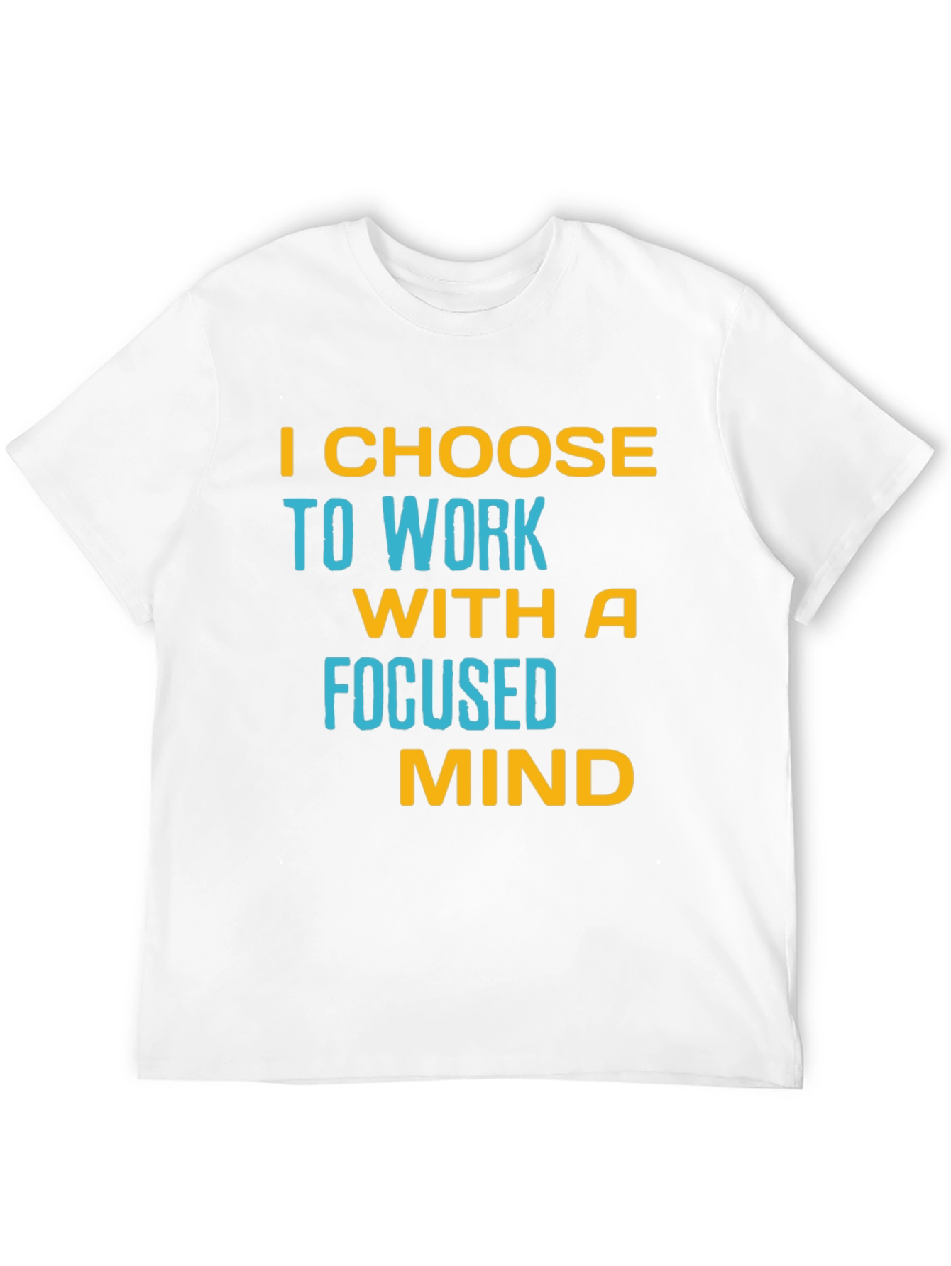 Black Focused Mind T-Shirt - Motivational Black Tee view 12