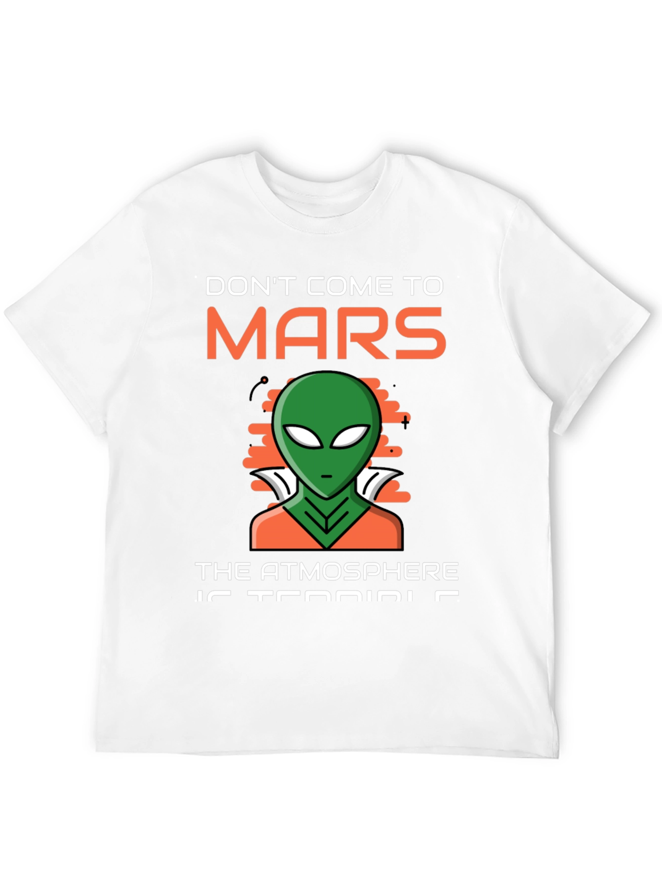 Black Don't Come to Mars T-Shirt Alien Design view 12