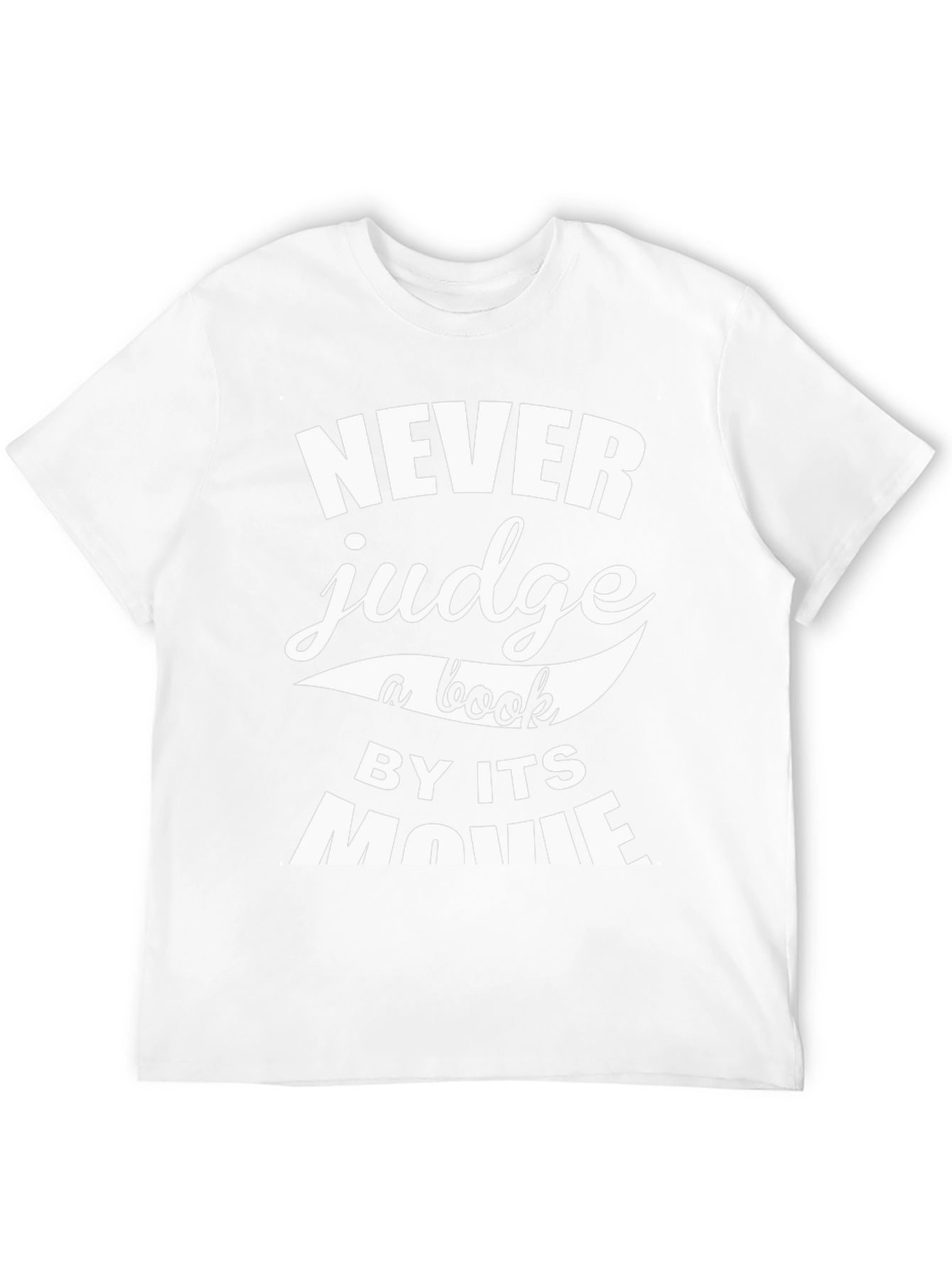 Black Never Judge a Book by its Movie Graphic T-Shirt view 12