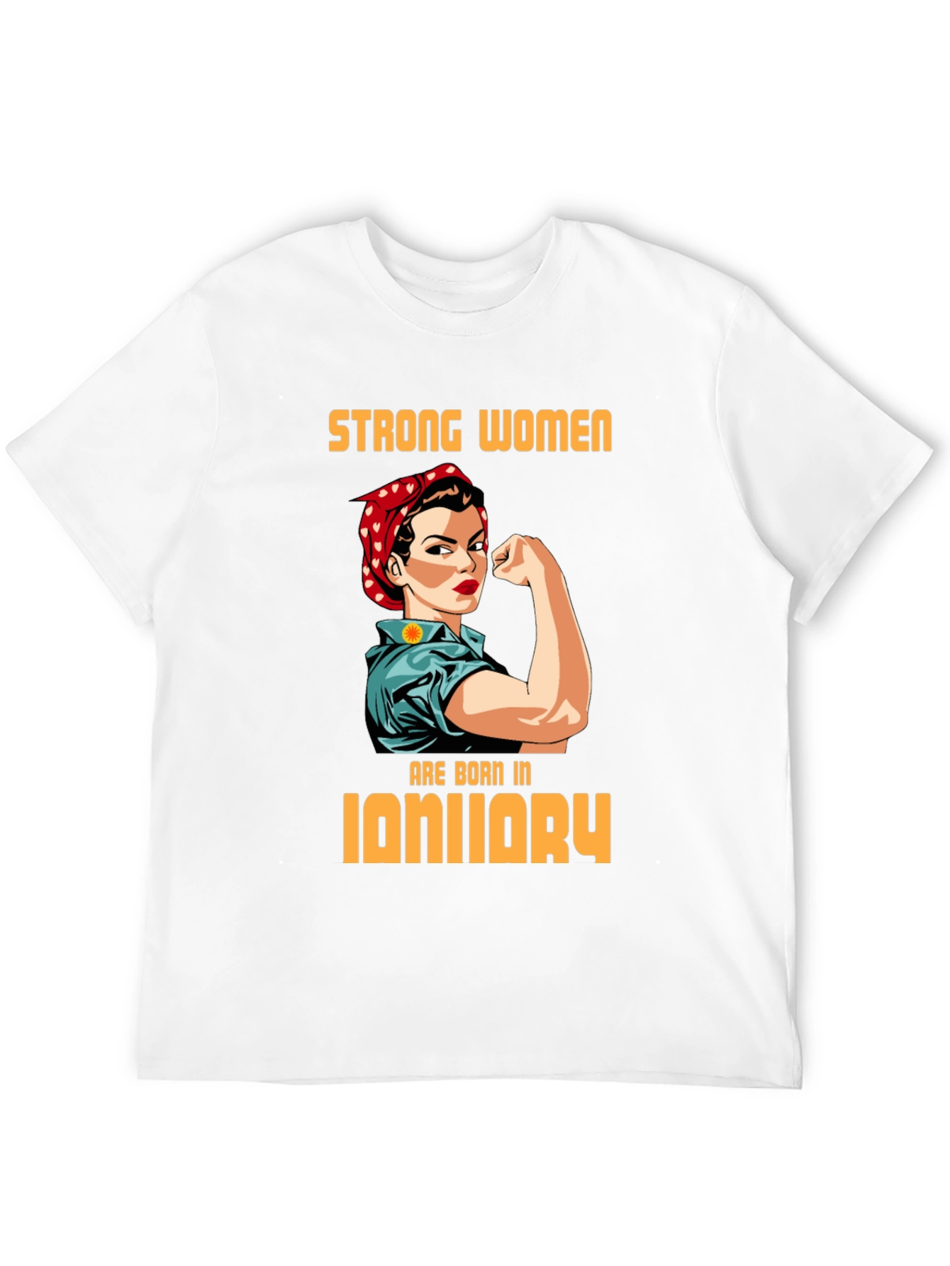 Black Strong Women January Birthday T-Shirt view 12