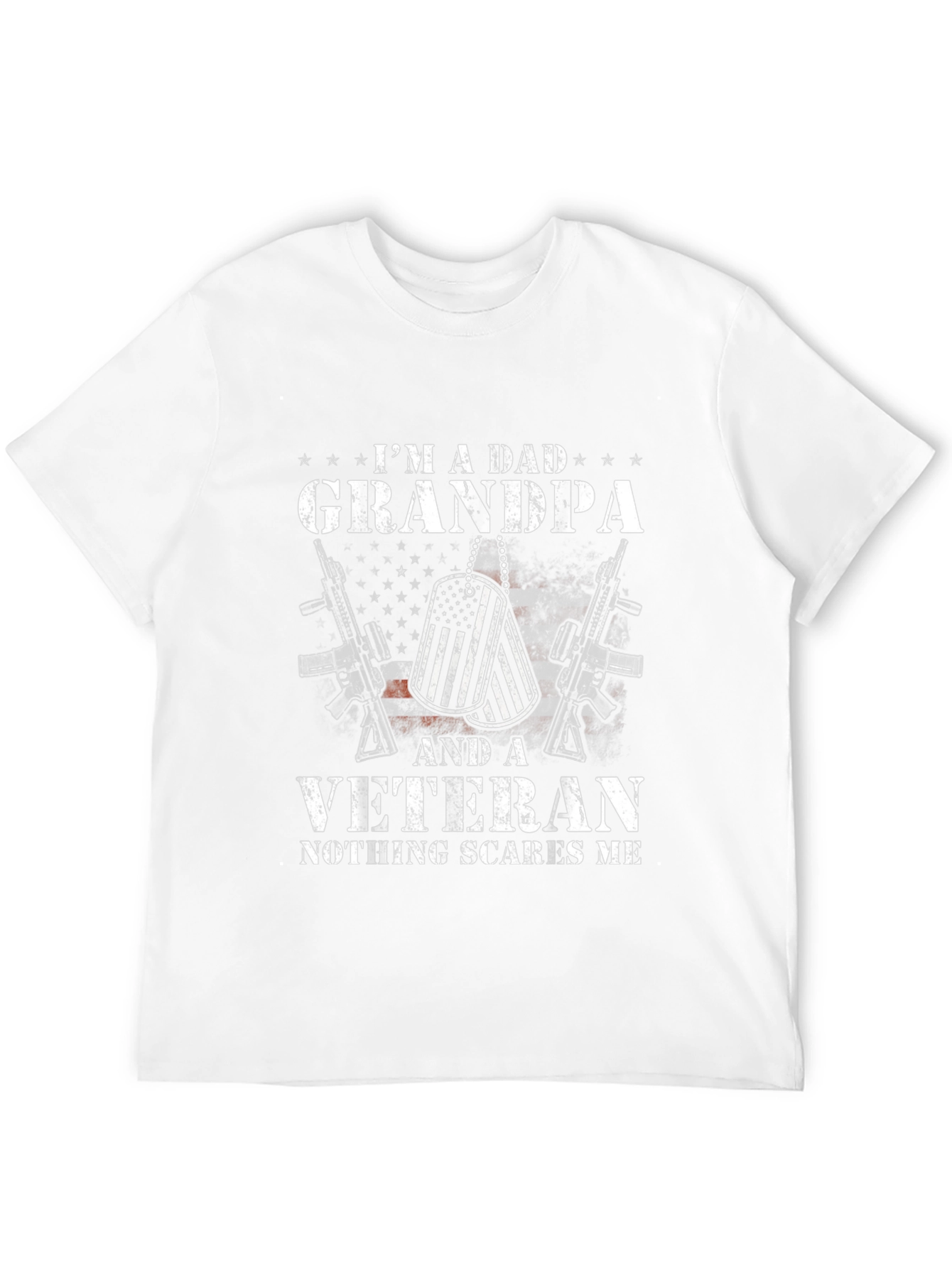 Black I'm A Dad Grandpa And A Veteran T-Shirt view 12