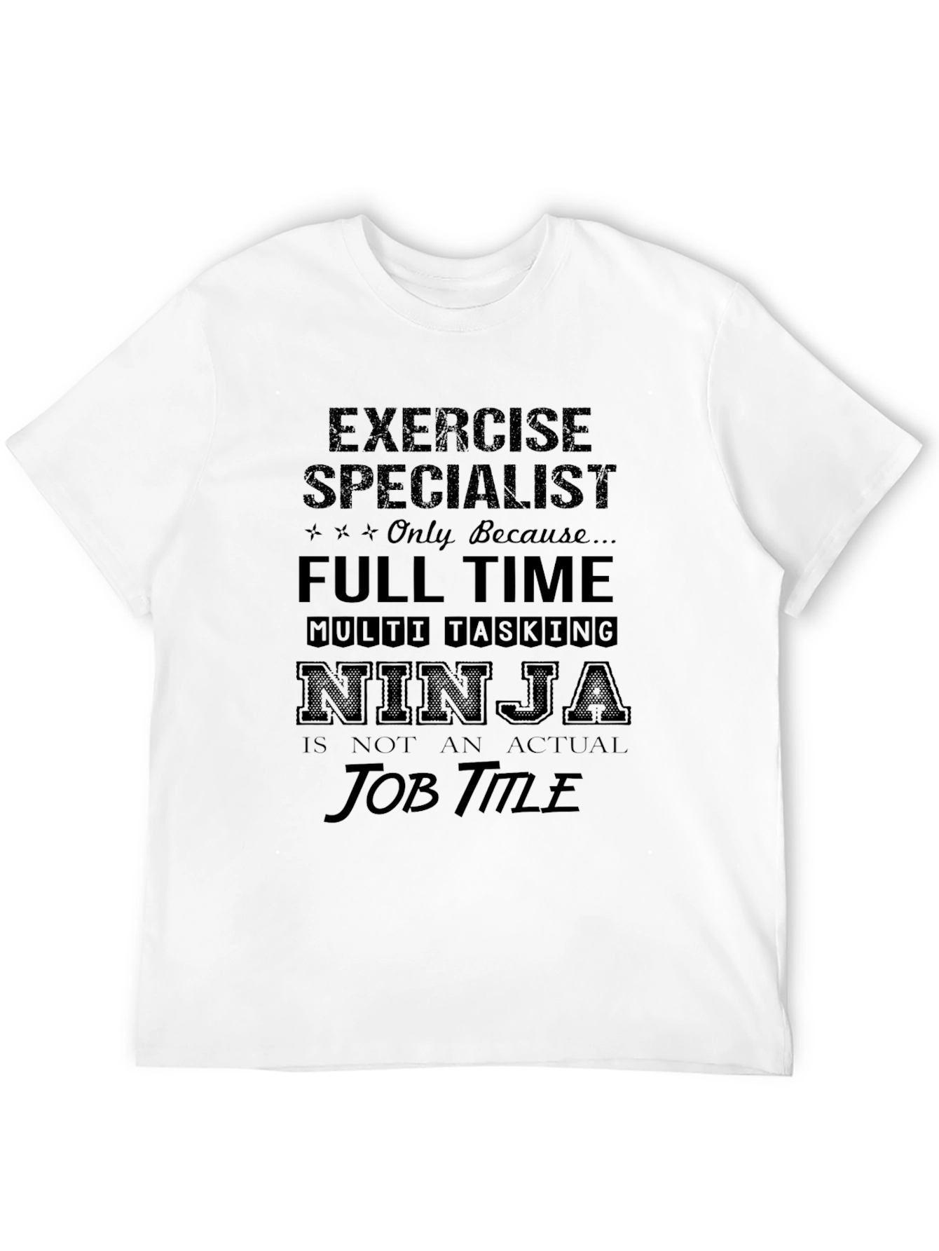 Black Exercise Specialist Ninja T-Shirt view 12