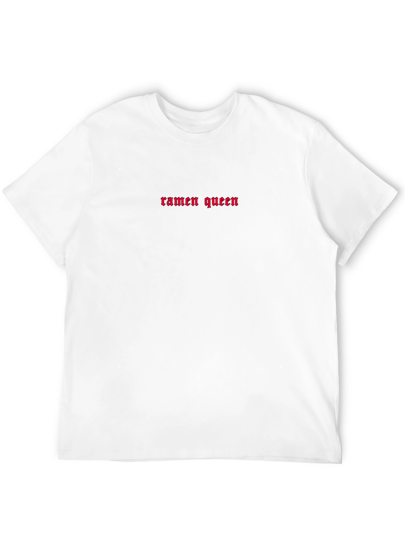 Black Ramen Queen T-Shirt - Unisex Crew Neck Tee view 12