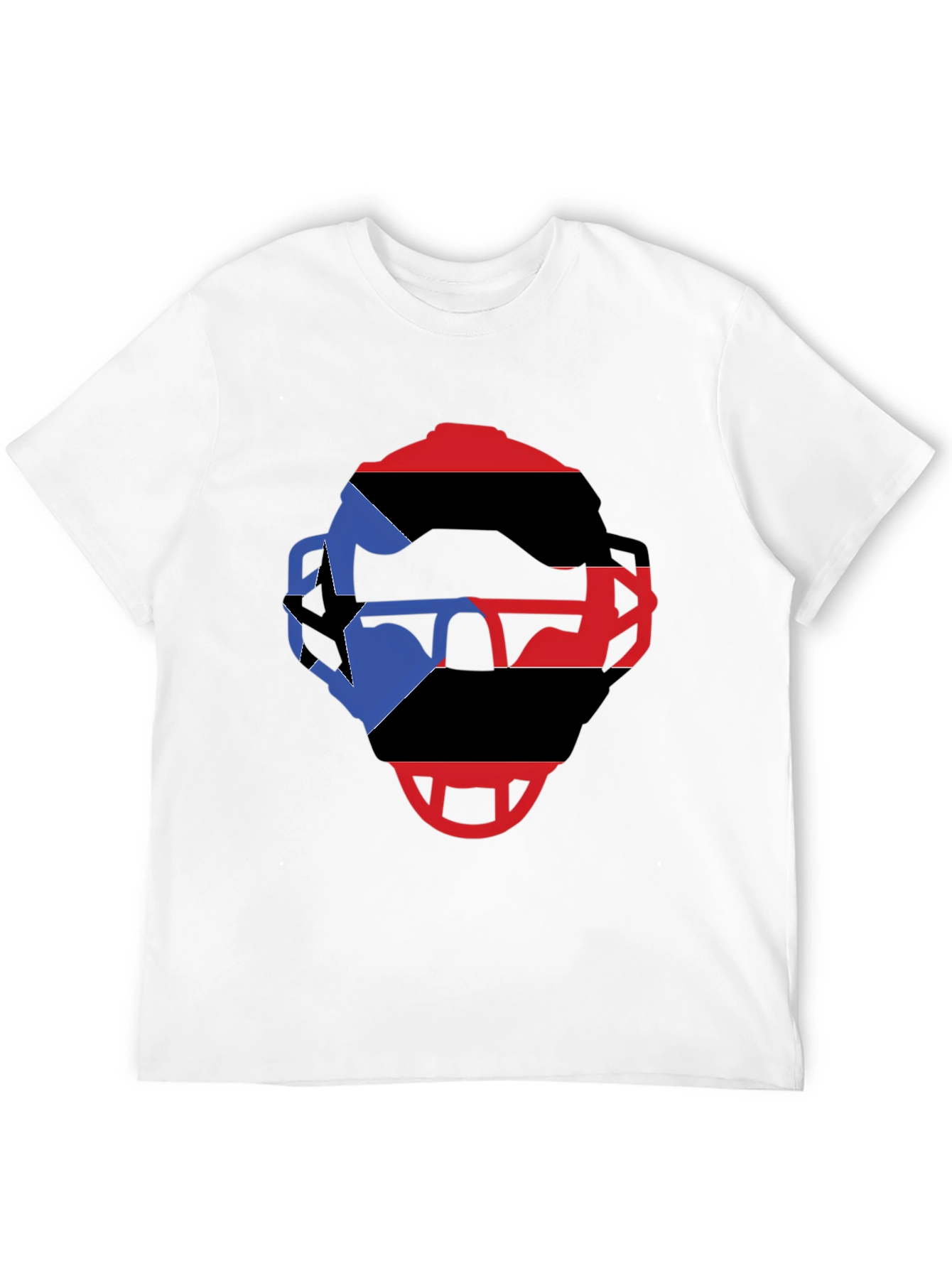 Black Helmet Graphic T-Shirt - Bold Colors view 12