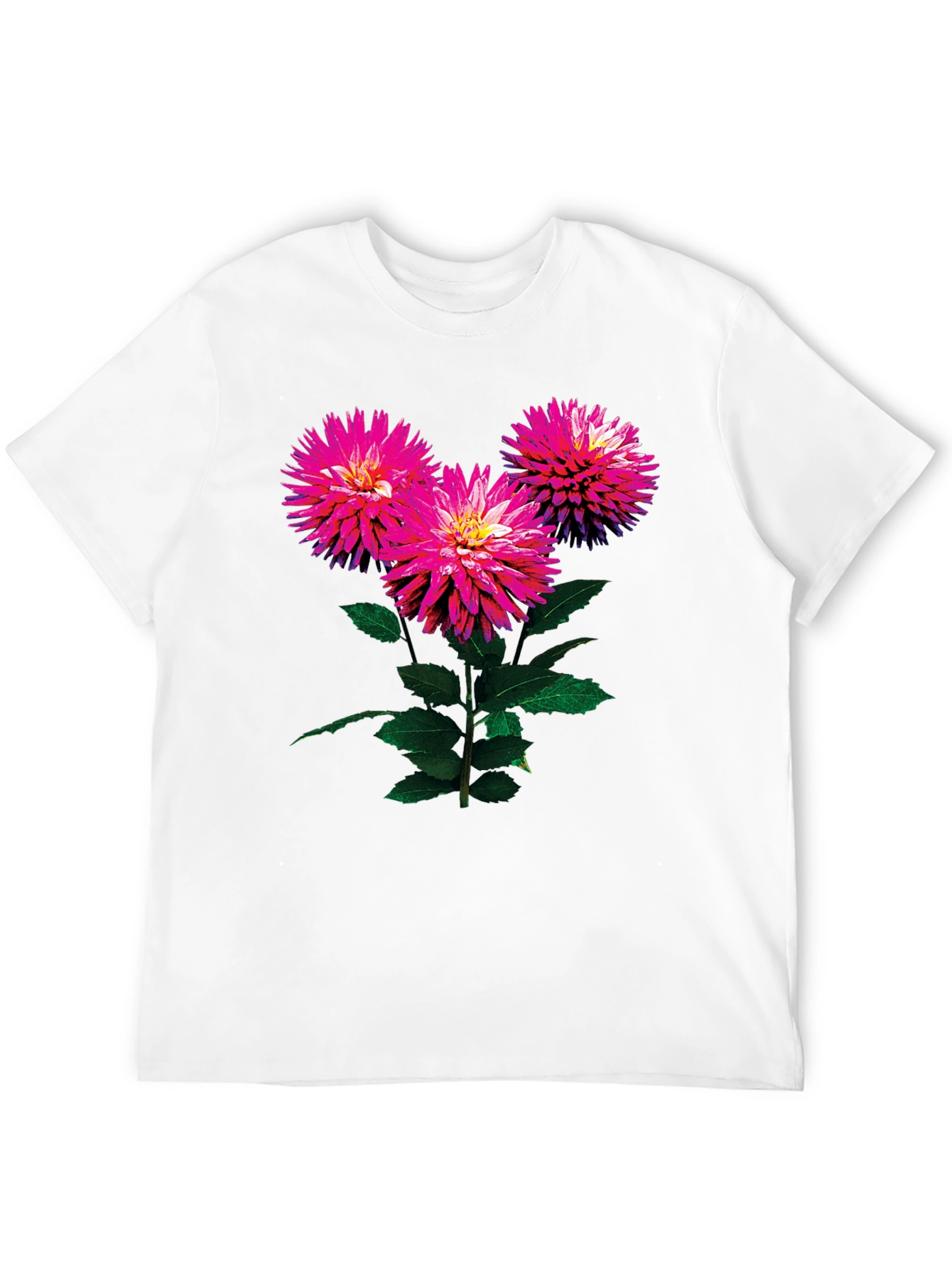 Black Floral Print Black T-Shirt view 12