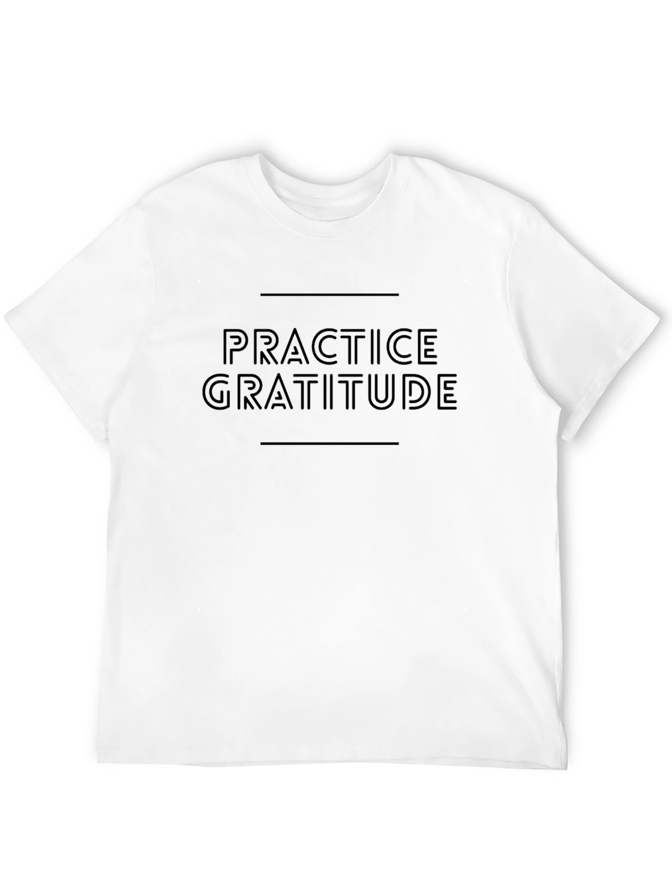 Black Practice Gratitude Graphic Tee - Black view 12