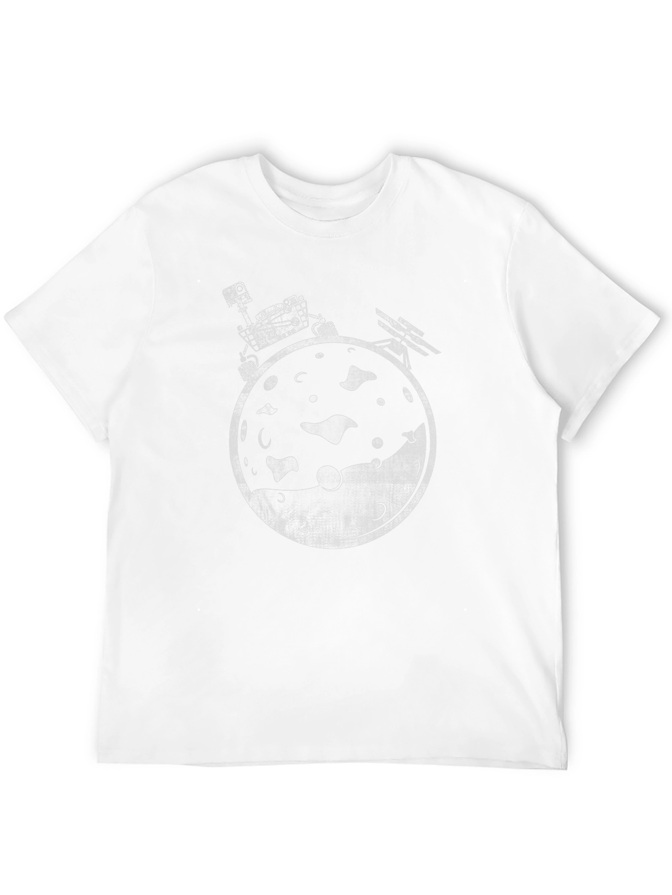 Mars Rover Graphic Tee - Black Cotton T-Shirt - 12