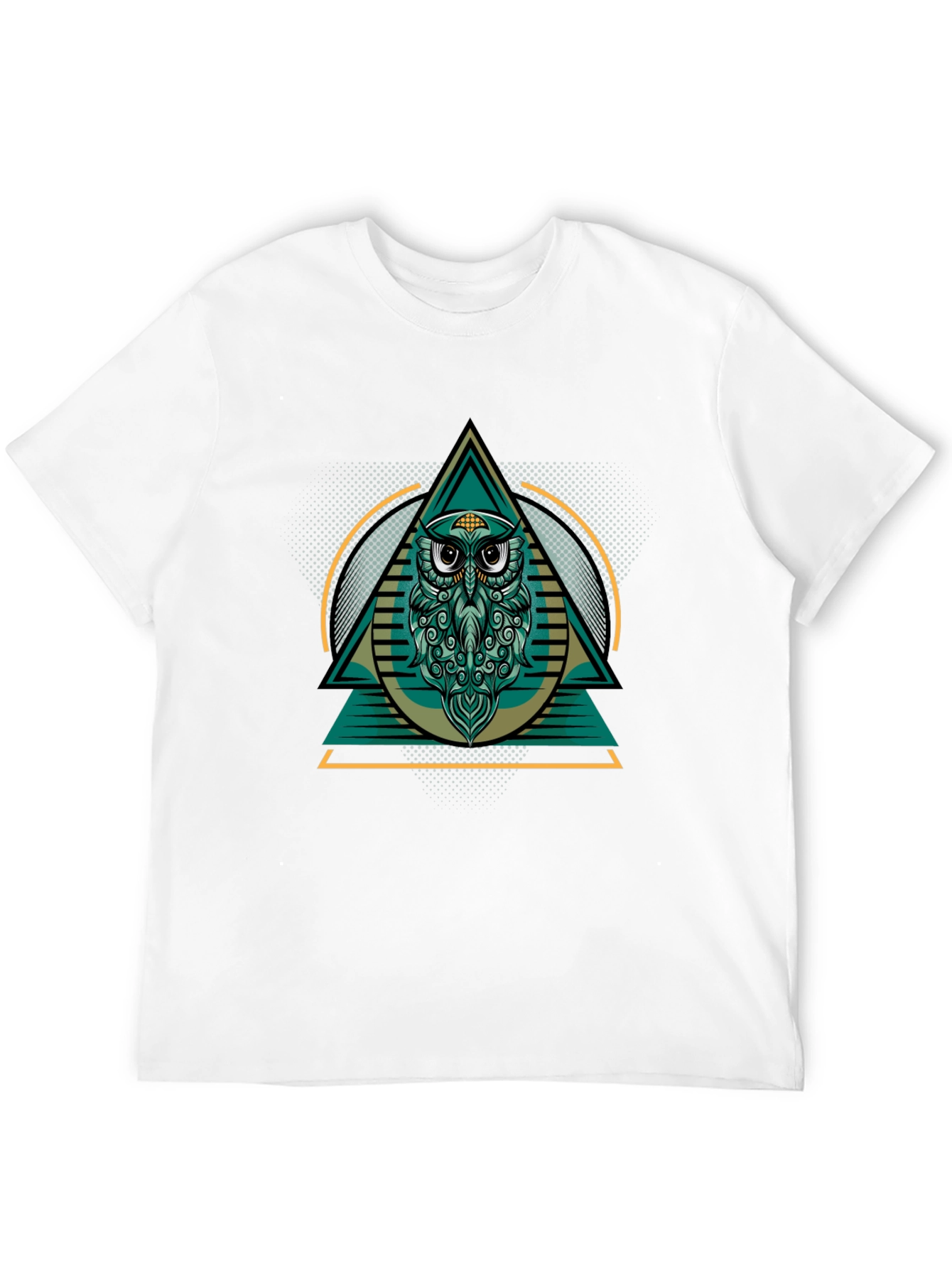 Black Owl Graphic Black T-Shirt view 12