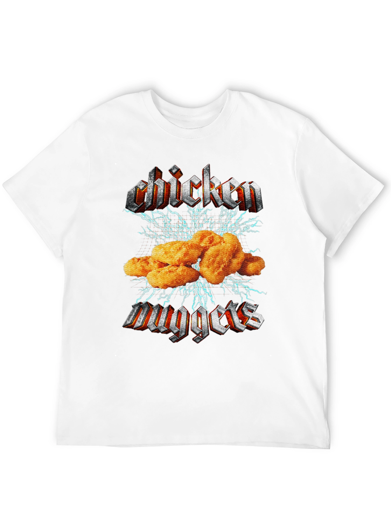 Black Chicken Nuggets Black T-Shirt - Foodie Humor view 12