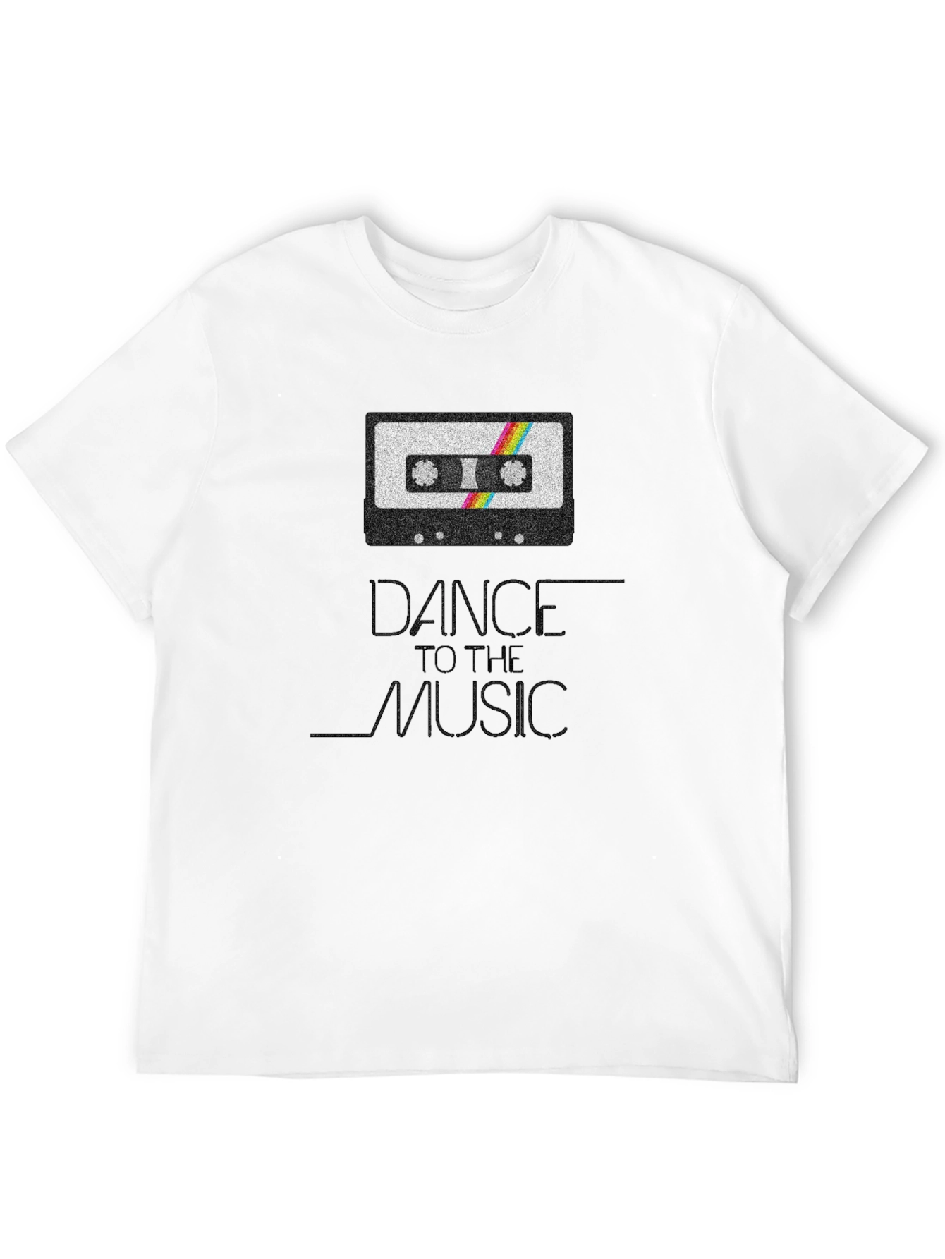 Black Dance To The Music Retro Cassette Tape T-Shirt view 12