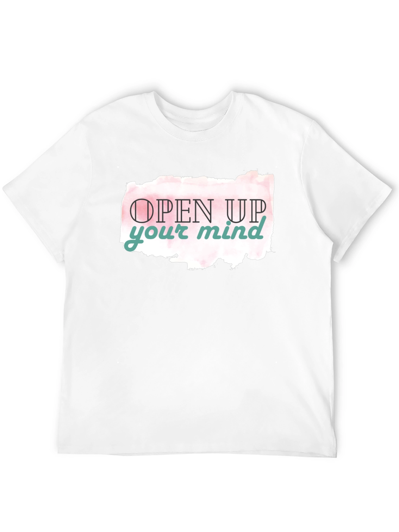 Black Open Mind Graphic Tee - Black Casual T-Shirt view 12