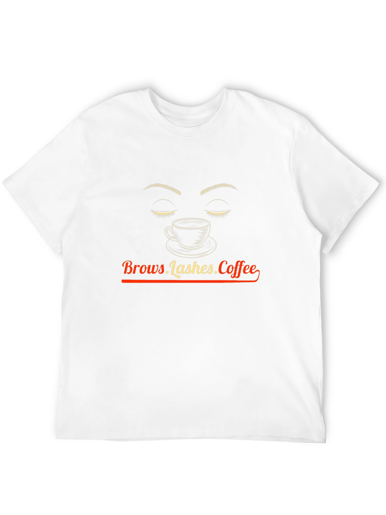 Black Brows Lashes Coffee Graphic Tee - Unisex Style view 12