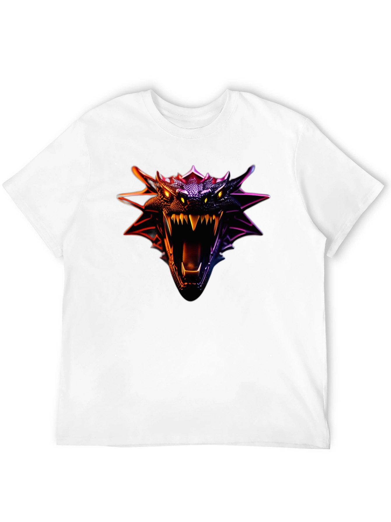 Black Dragon Head Graphic Tee - Fierce Design view 12