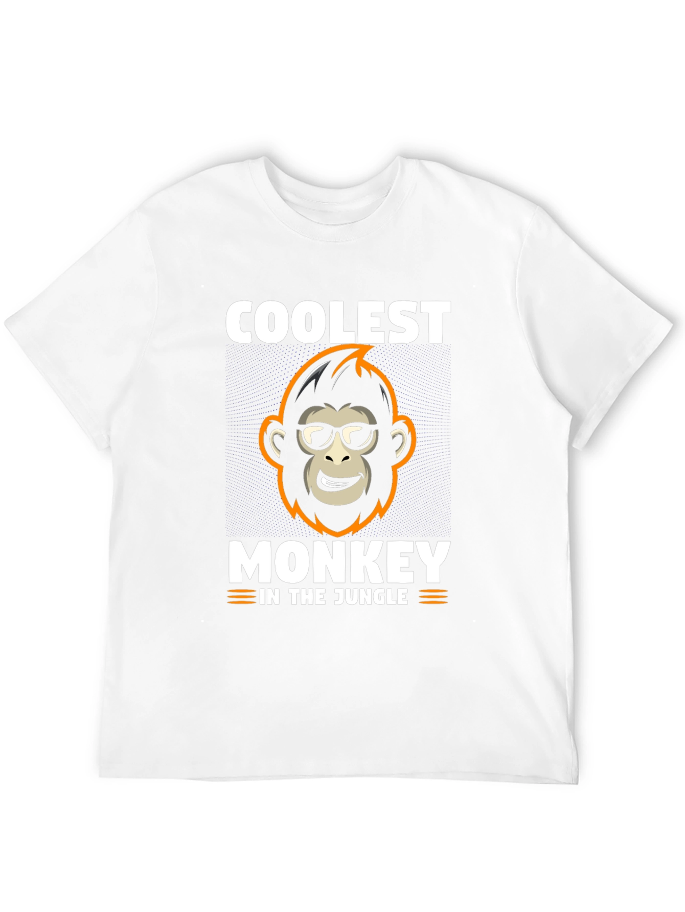 Black Coolest Monkey in the Jungle Black T-Shirt view 12
