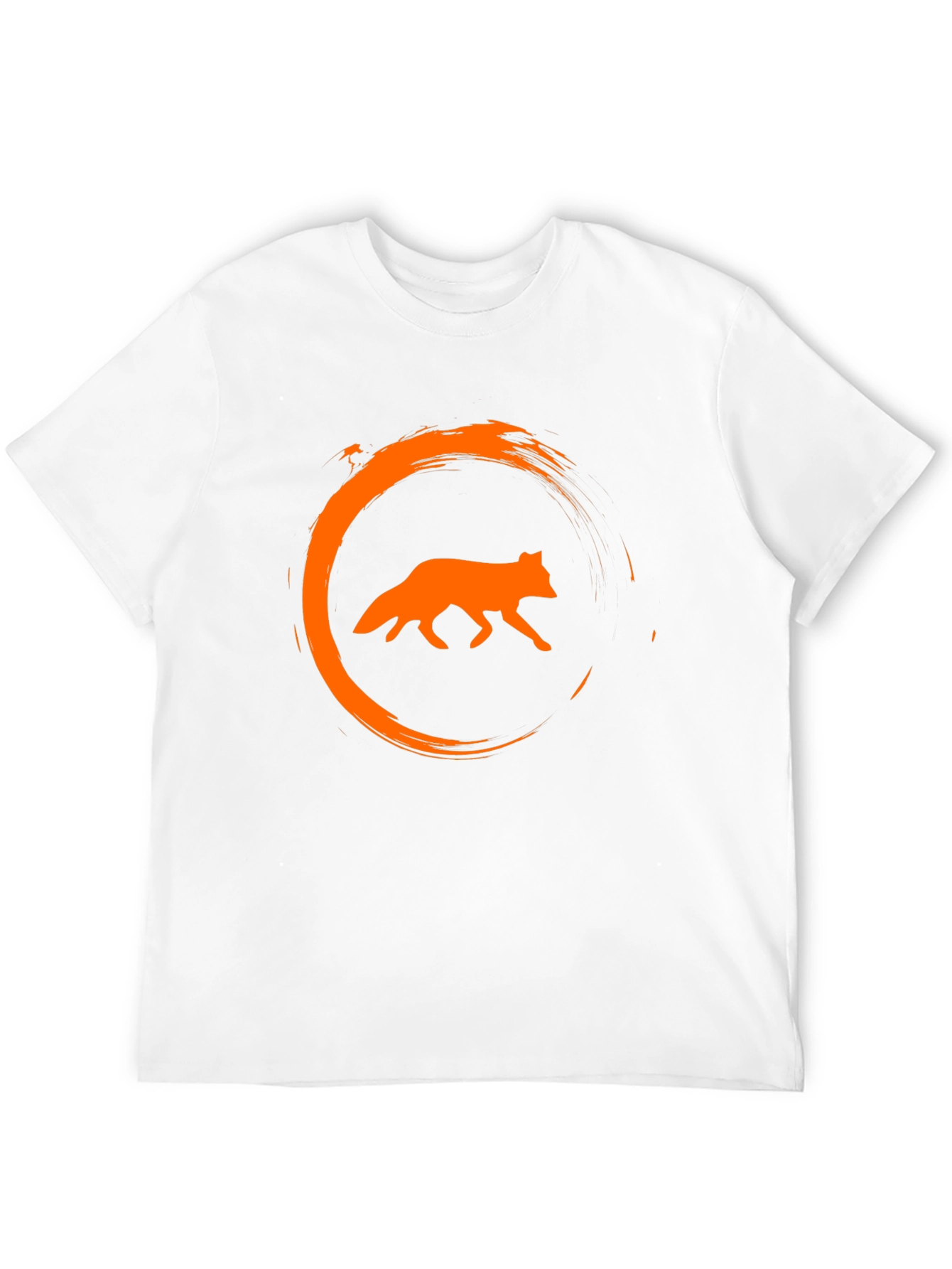 Black Fox Circle Graphic Black T-Shirt view 12