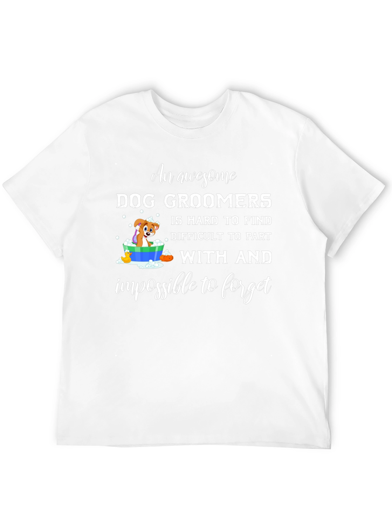 Black Awesome Dog Groomer T-Shirt view 12