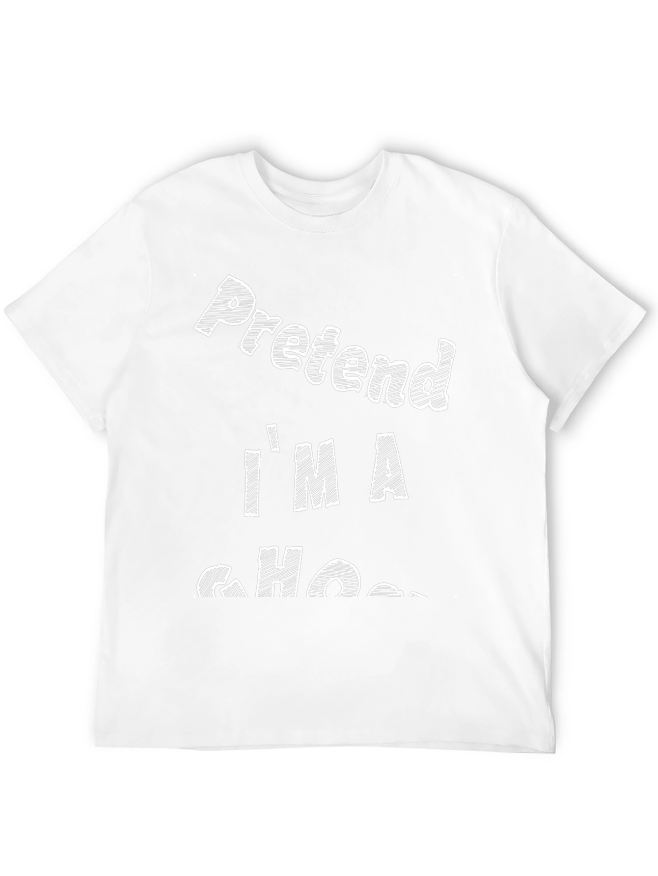 Black Pretend I'm A Ghost T-Shirt - Black view 12