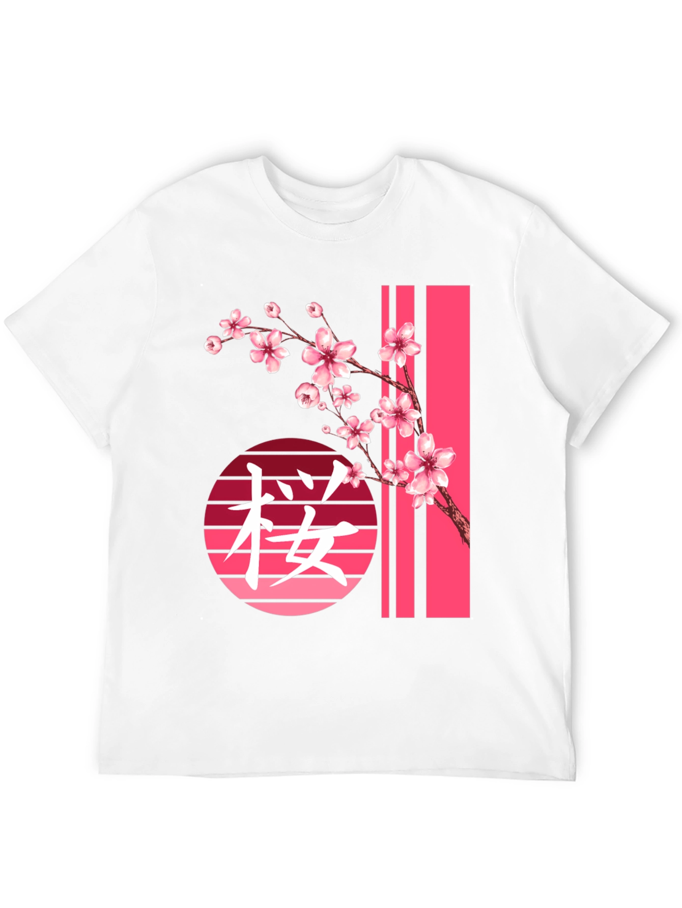 Black Sakura Blossom Graphic Tee view 12