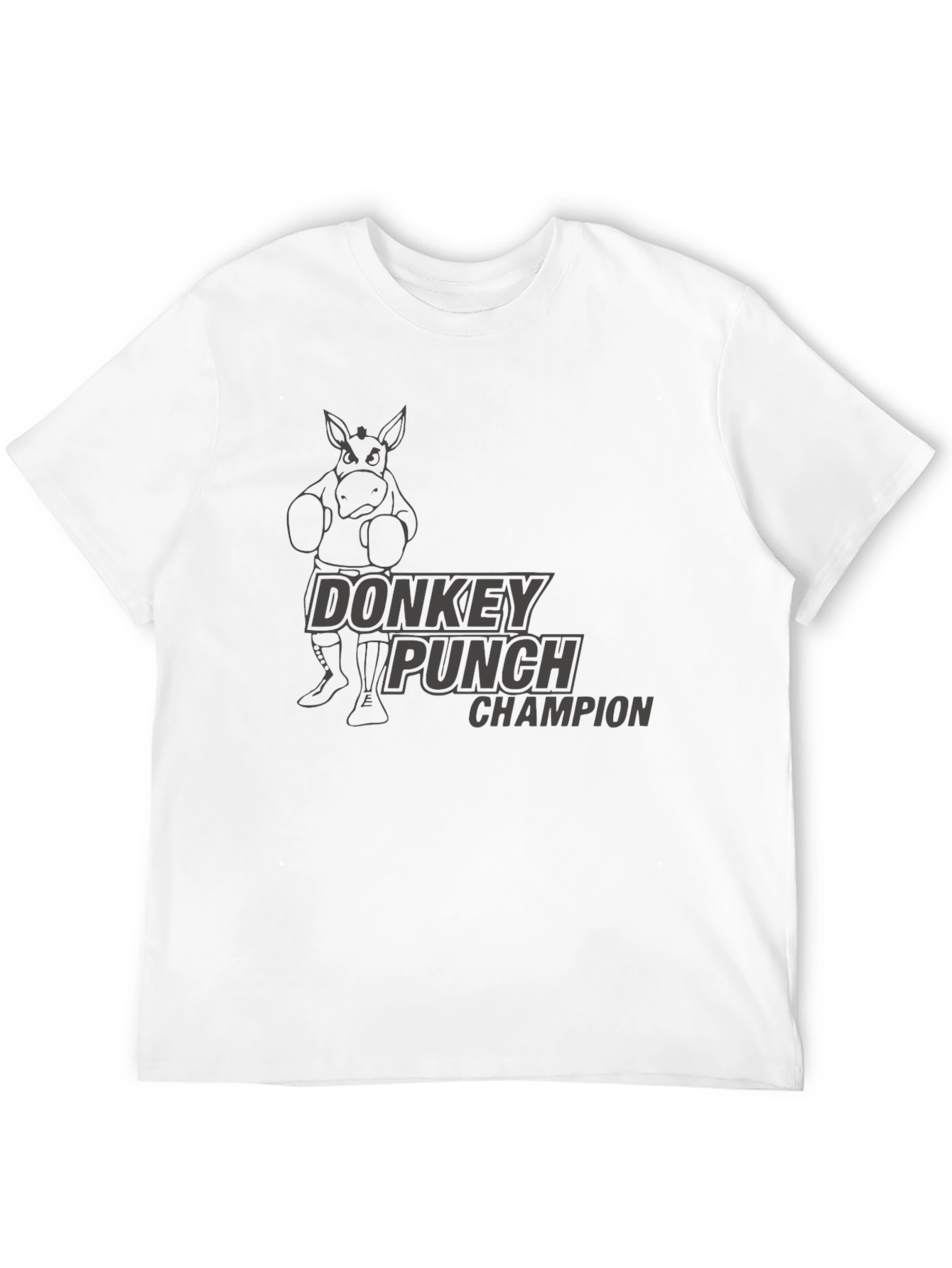 Black Donkey Punch Champion Black T-Shirt view 12