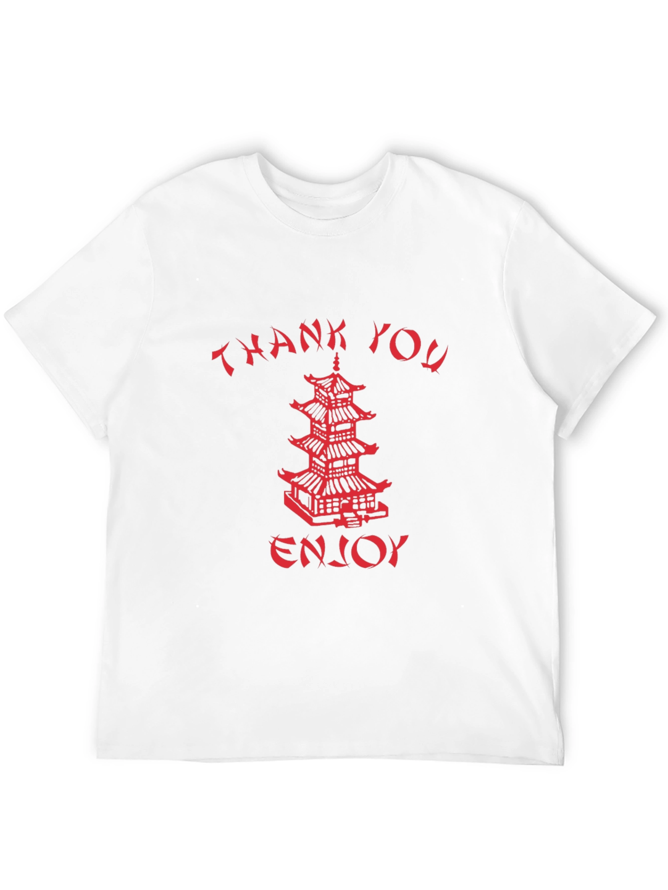 Black Thank You Enjoy Graphic Tee view 12