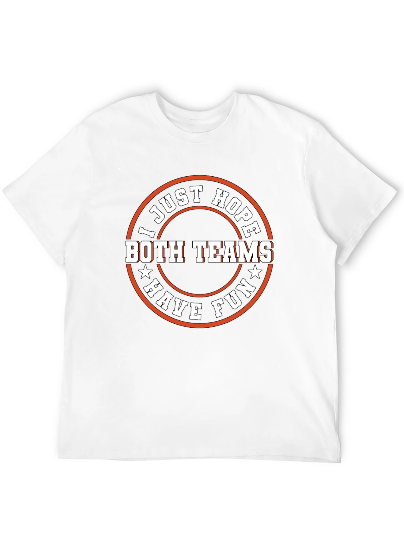 Black Funny Sports Fan T-Shirt - Both Teams Have Fun view 12