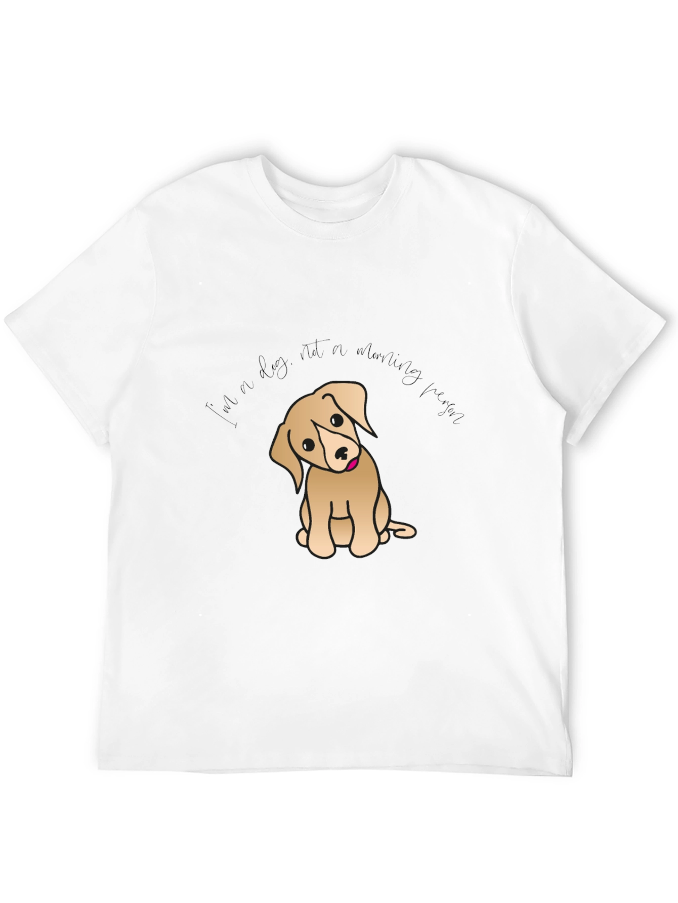Black Cute Puppy Graphic T-Shirt - Black Cotton Tee view 12