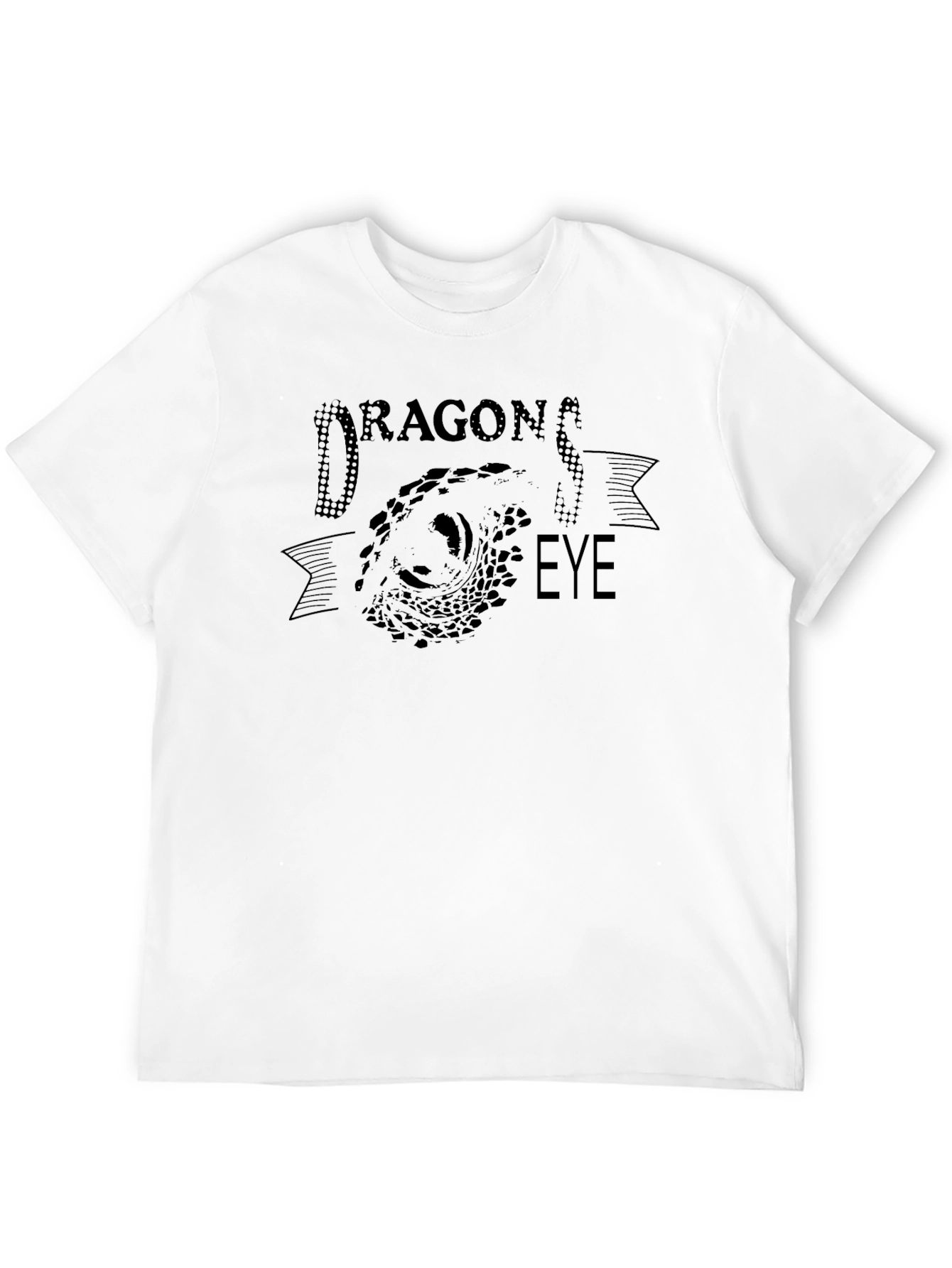 Dragon Eye Graphic Tee - Black Cotton T-Shirt - 12