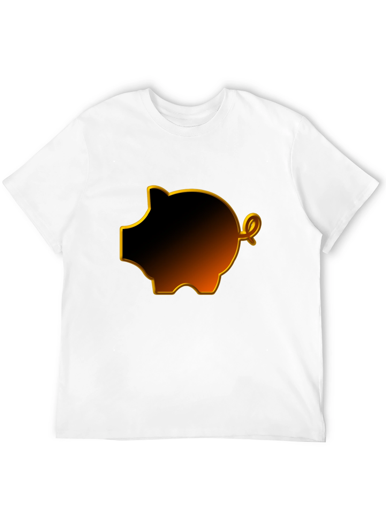 Black Black Piggy Bank Graphic Tee view 12