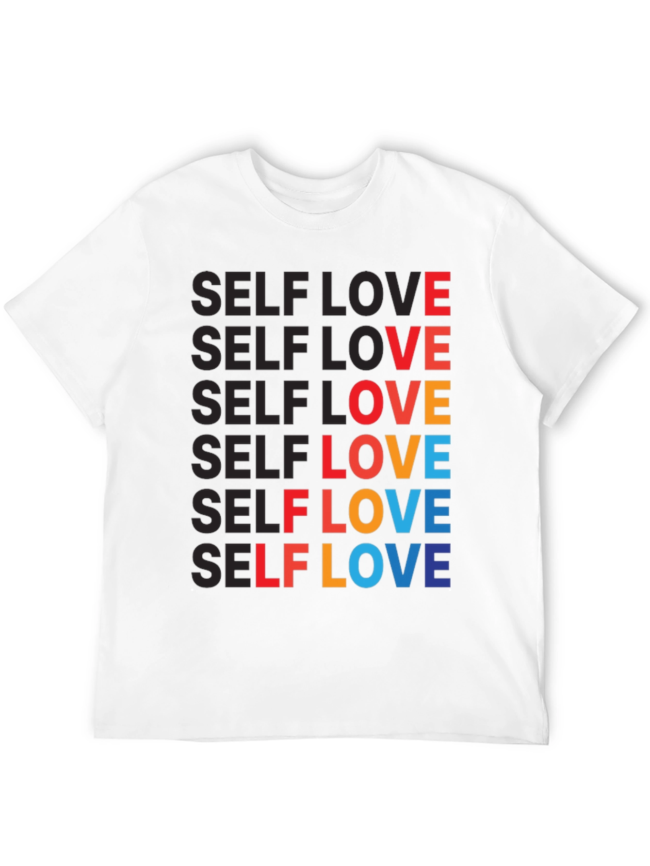 Black Self Love Graphic Tee - Bold & Colorful view 12