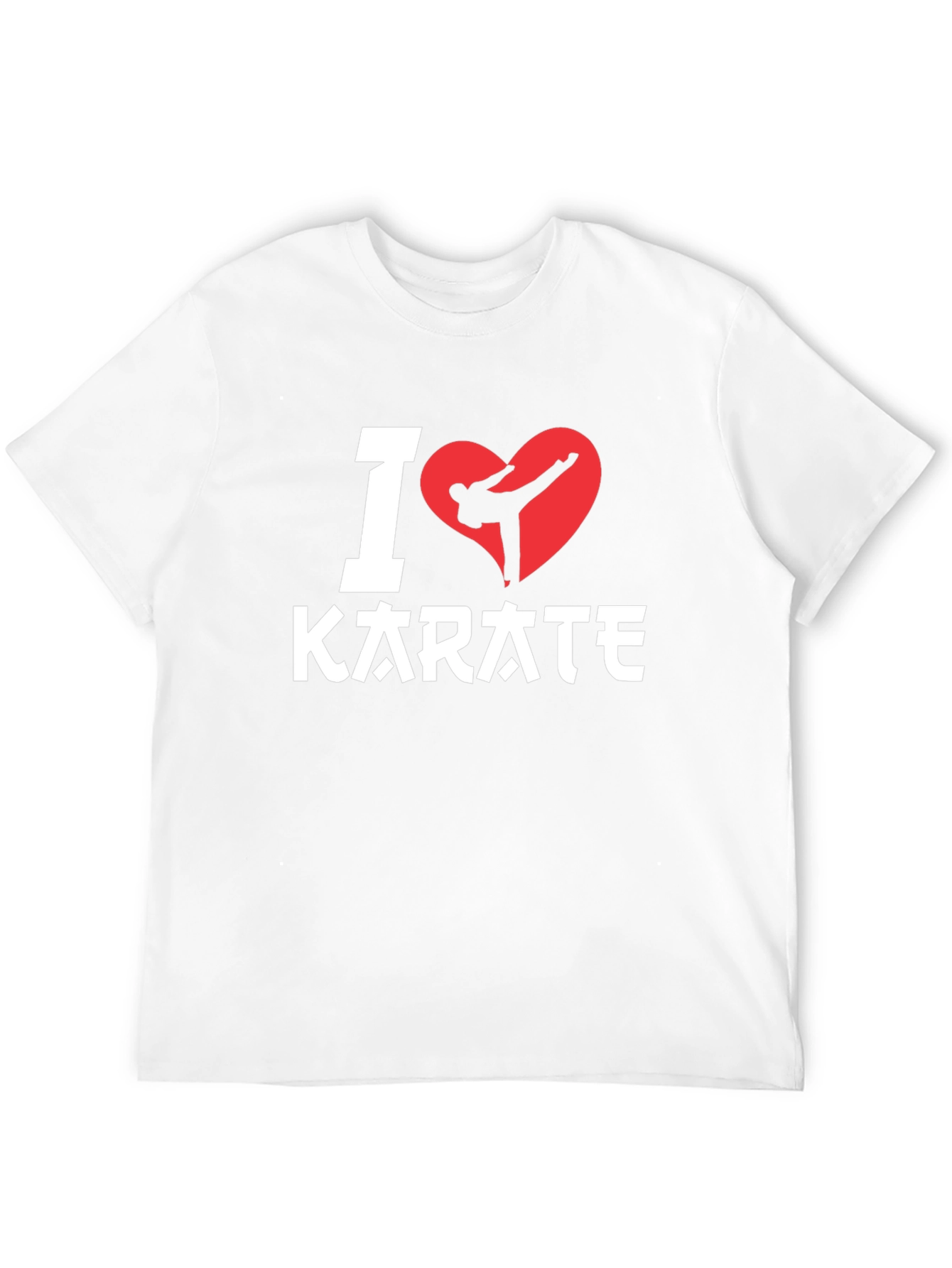 Black I Love Karate T-Shirt - Black, Martial Arts Graphic Tee view 12