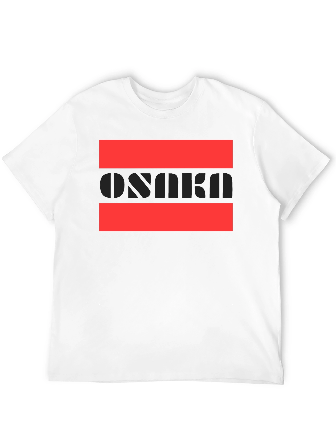 Black Stylish Osaka Graphic Print Black T-Shirt view 12