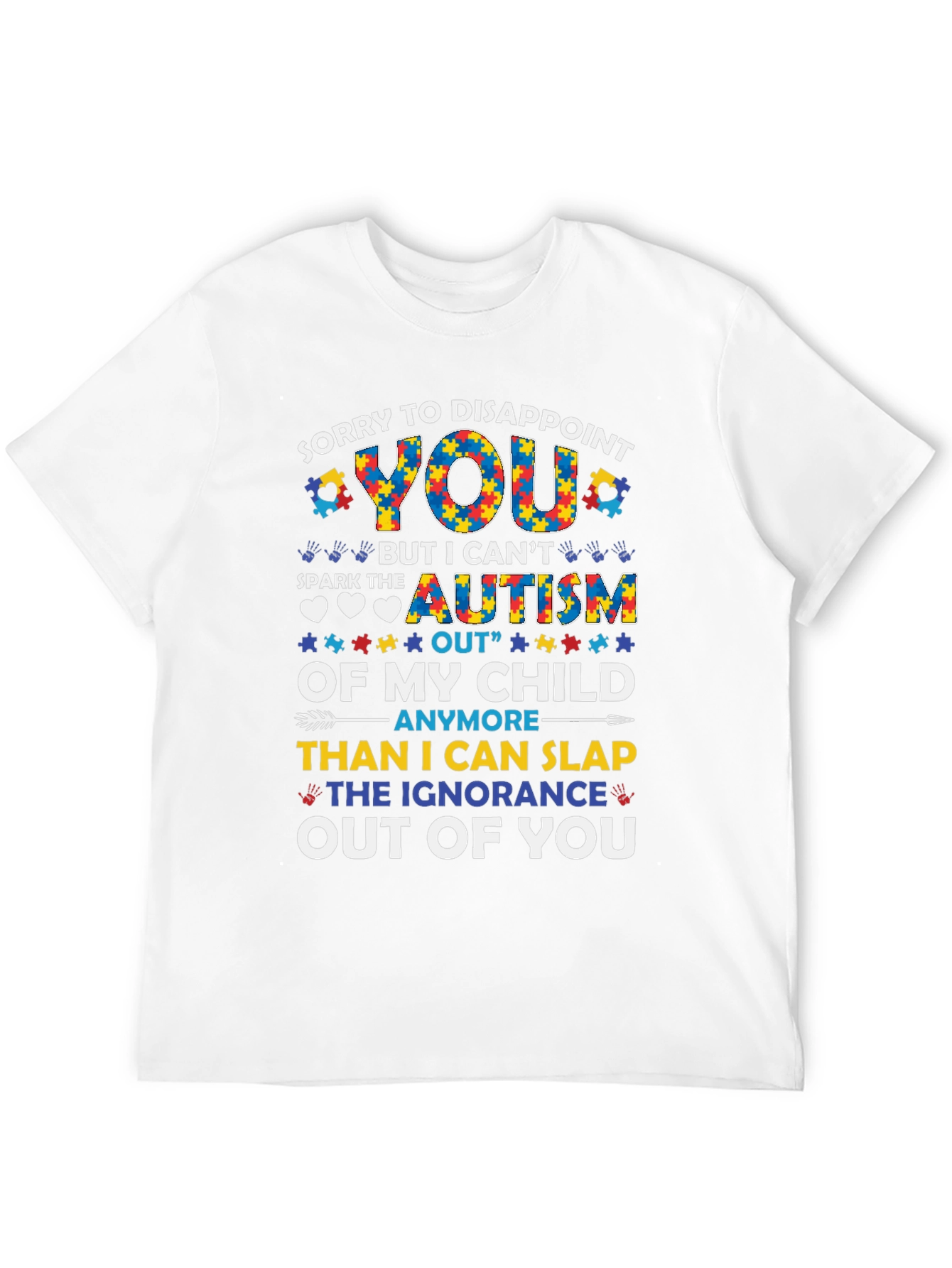 Black Autism Awareness Graphic T-Shirt view 12