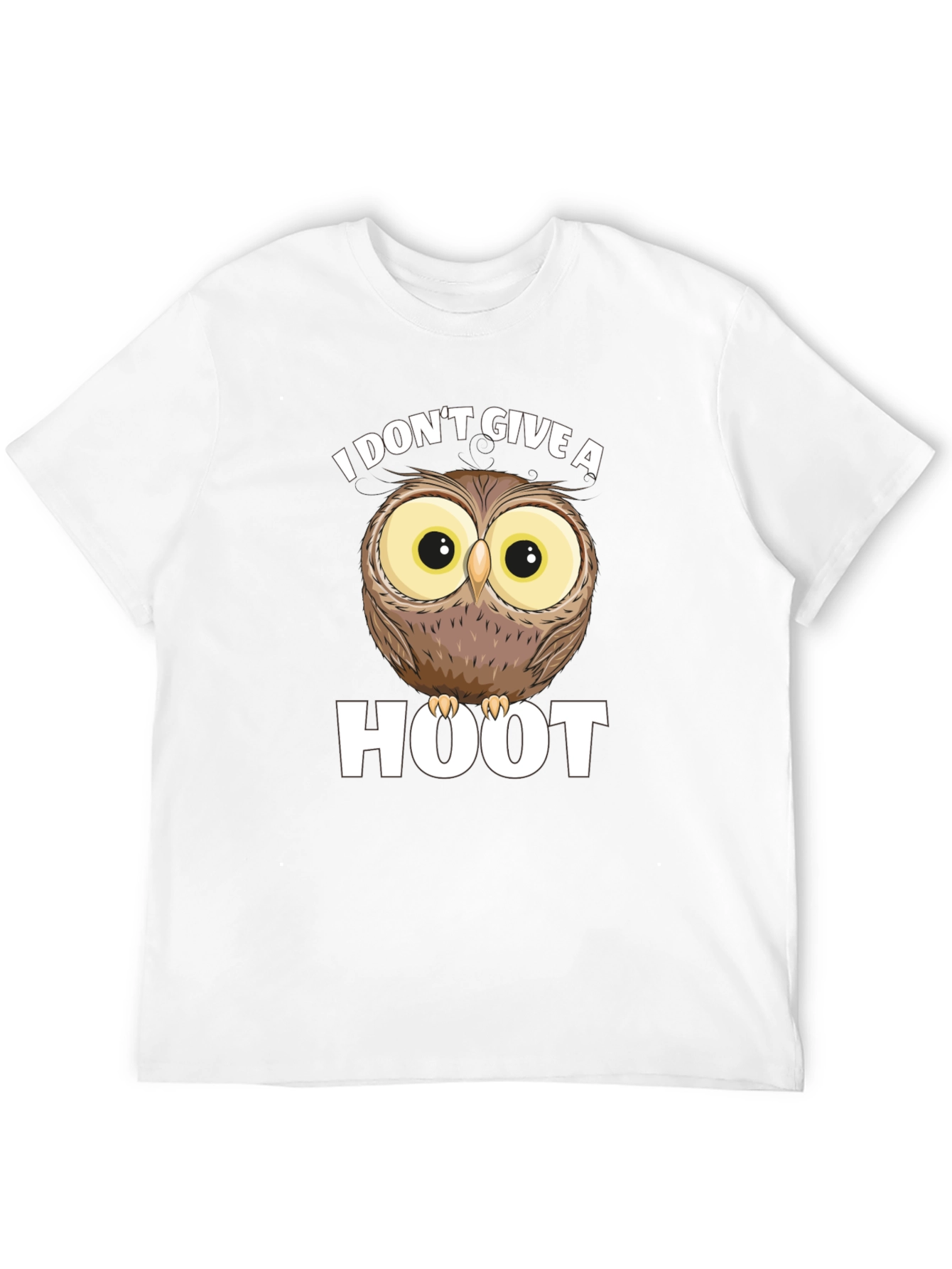 Black I Don't Give A Hoot Owl Graphic T-Shirt view 12