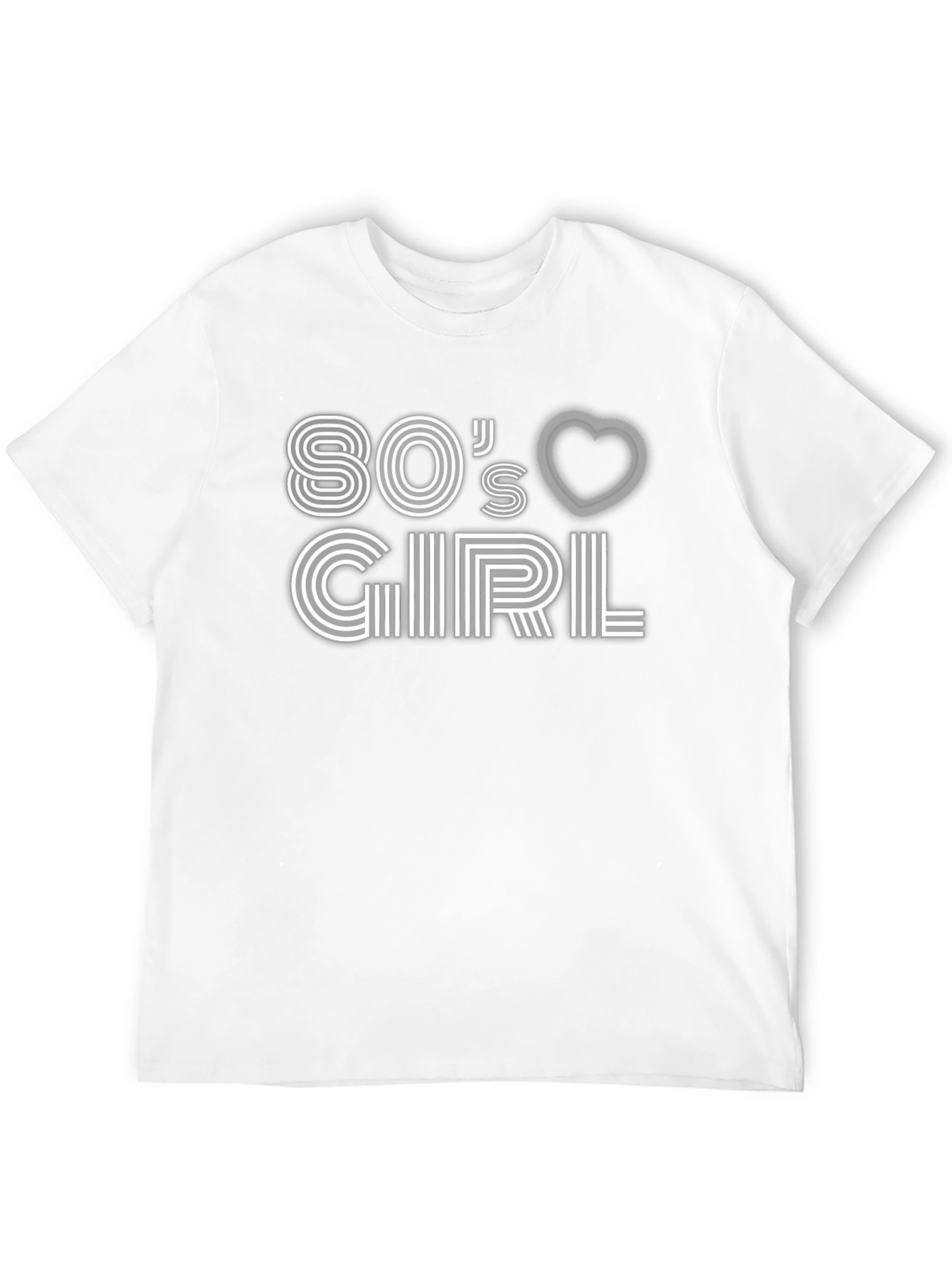 Black 80's Girl Graphic Tee - Retro Style view 12