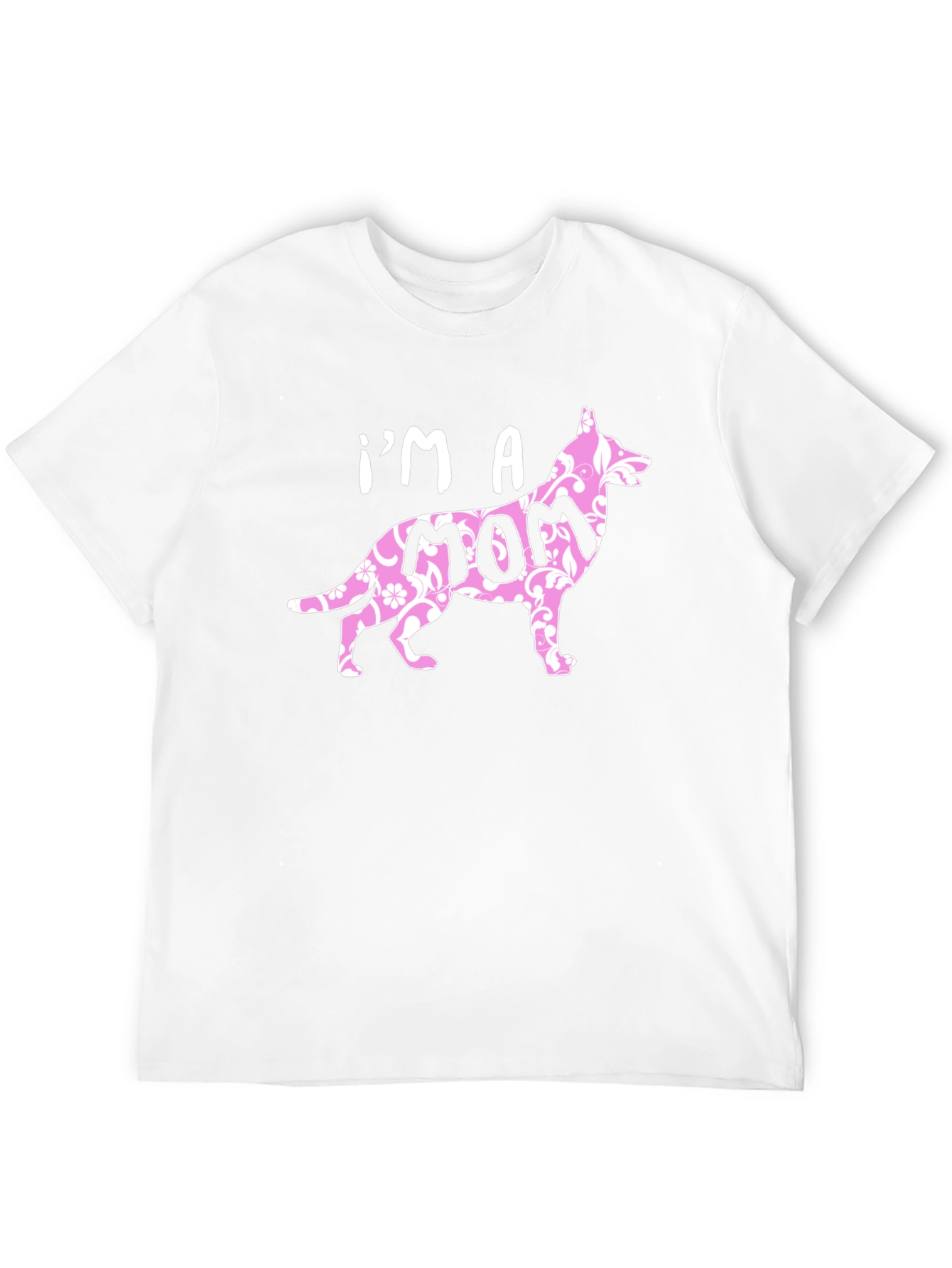 Black Dog Mom Tee - Floral Print Pet Lover Shirt view 12