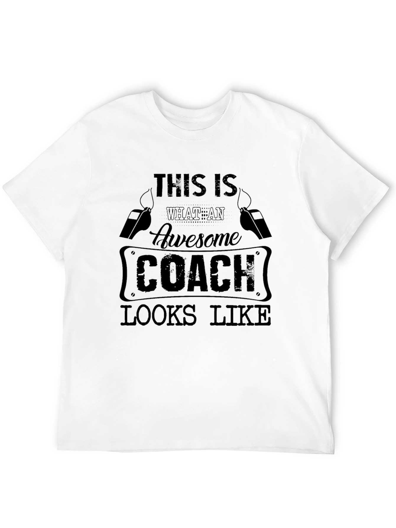 Black Awesome Coach T-Shirt - Gift for Coaches view 12