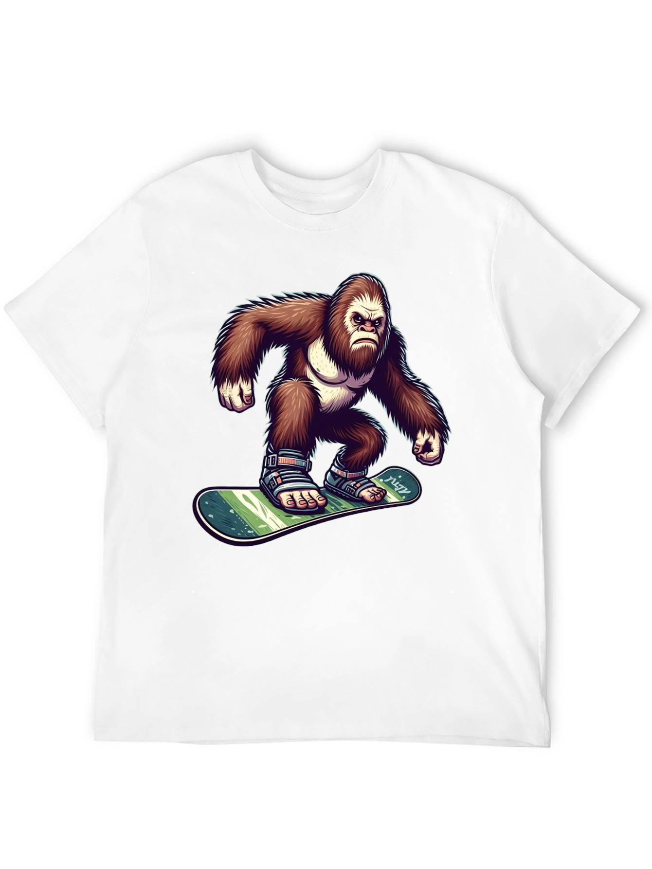 Black Gorilla Snowboarder Graphic Tee view 12