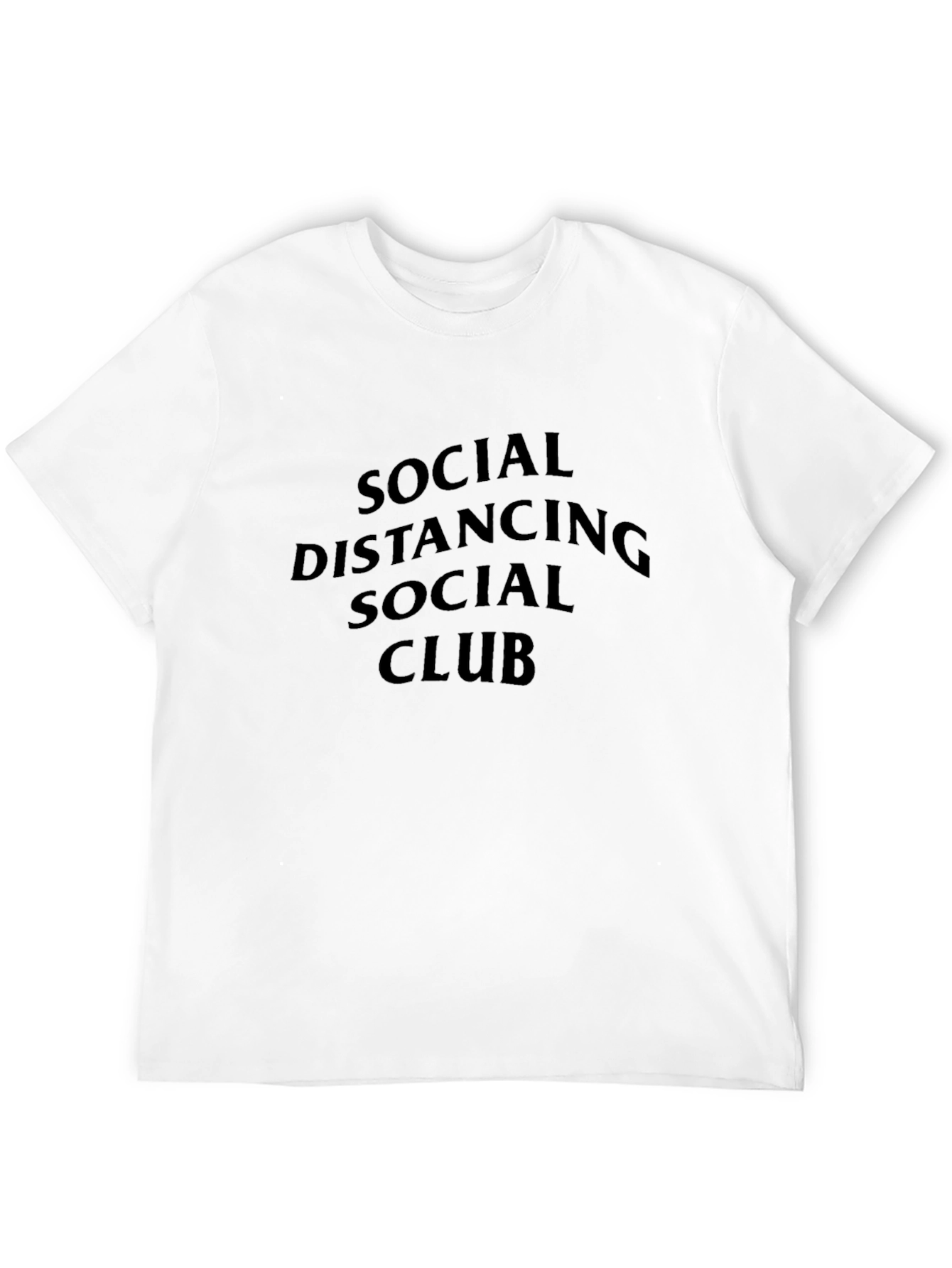 Black Social Distancing Social Club Graphic Tee - Black view 12