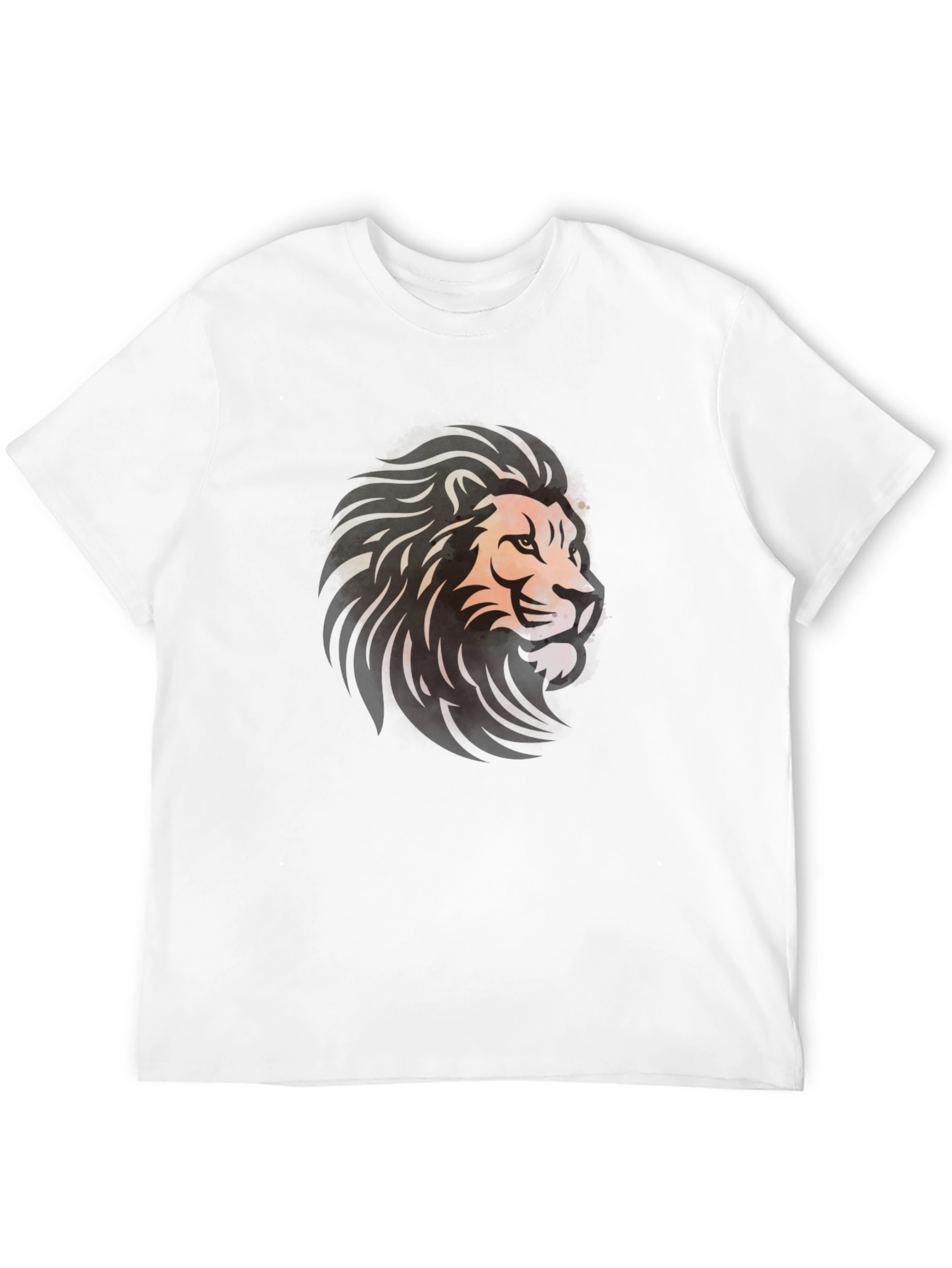 Black Lion Graphic Black T-Shirt - Bold Artistic Design view 12
