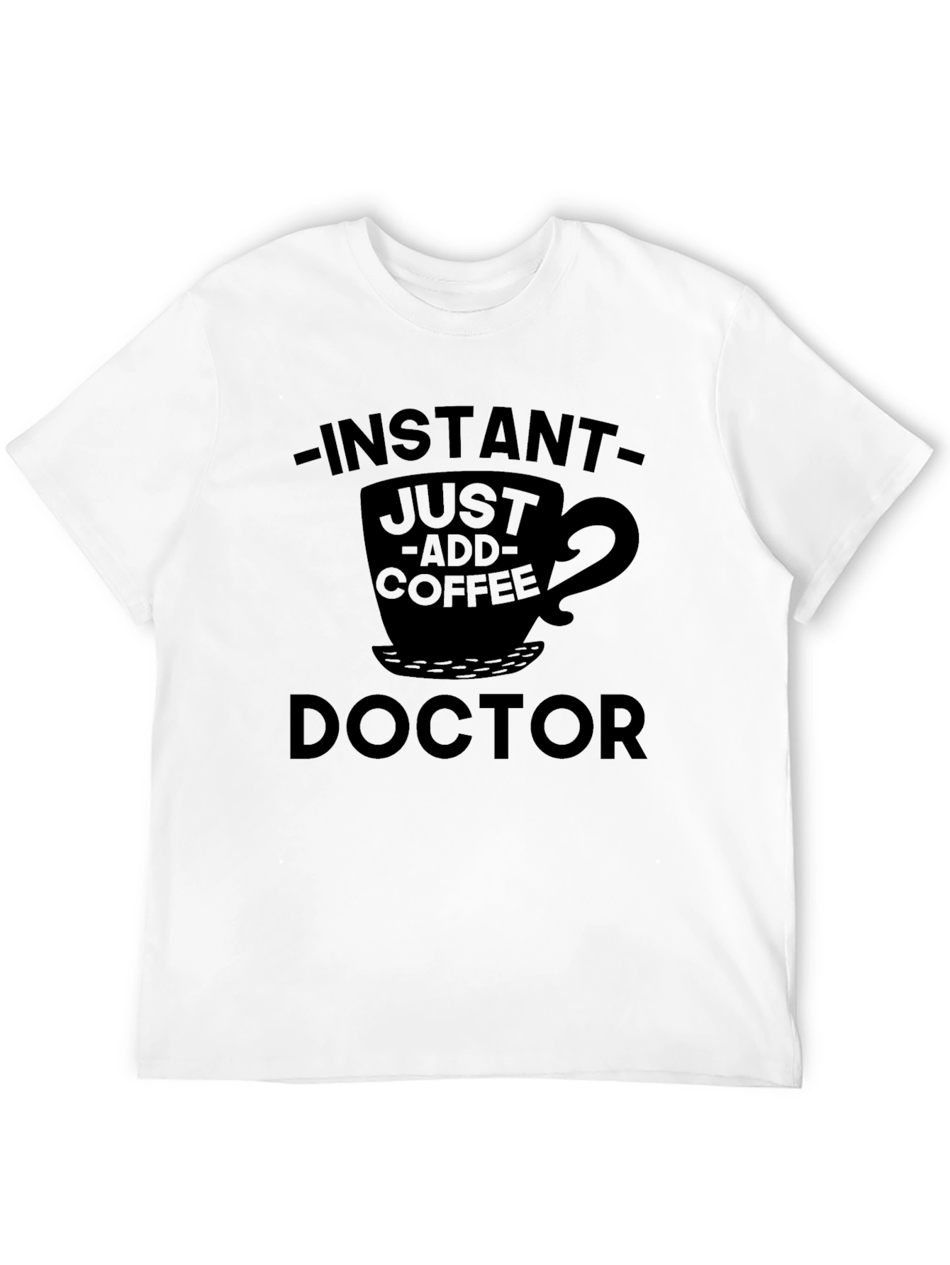 Black Instant Coffee Doctor Graphic T-Shirt view 12