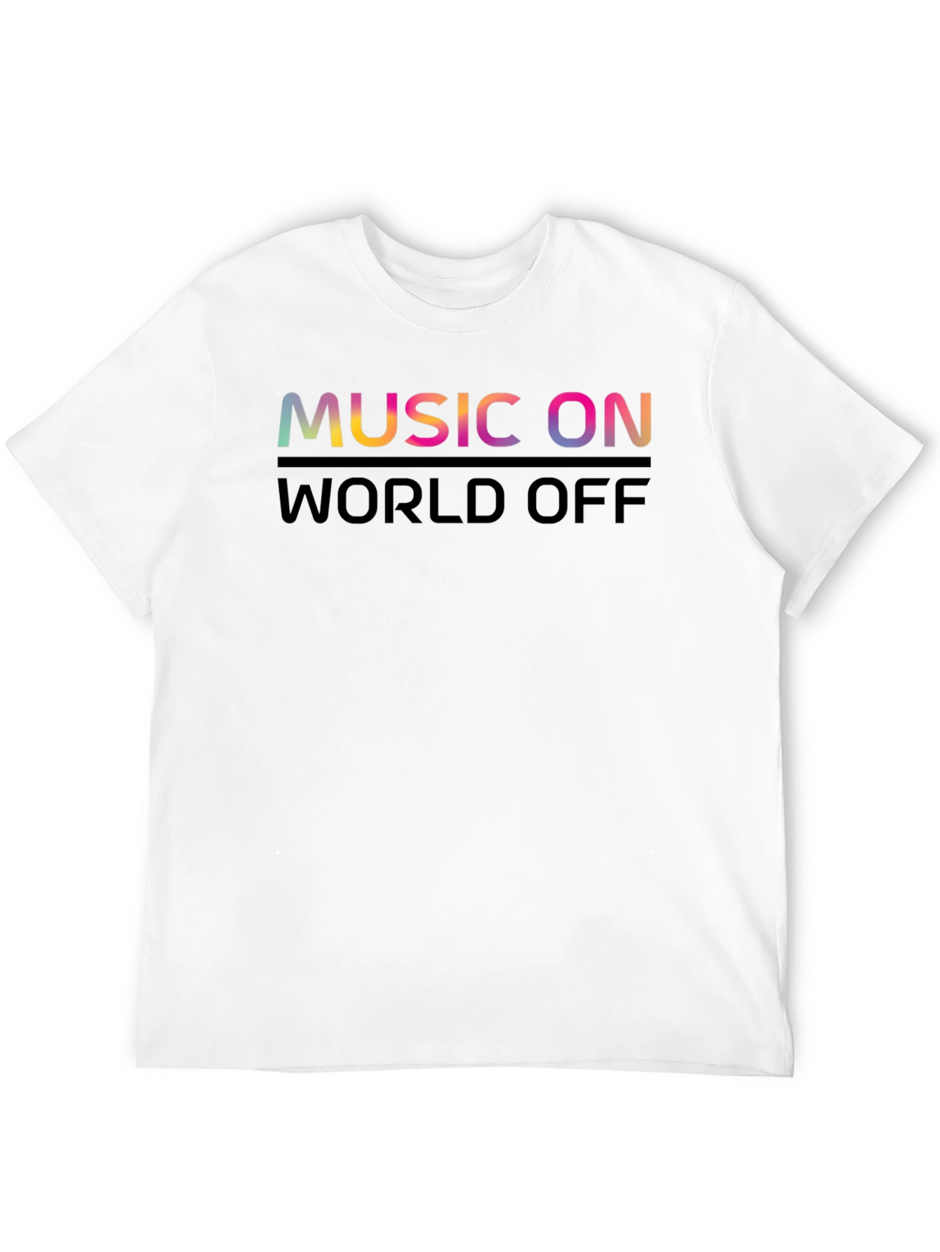 Black Music On World Off Graphic Tee view 12