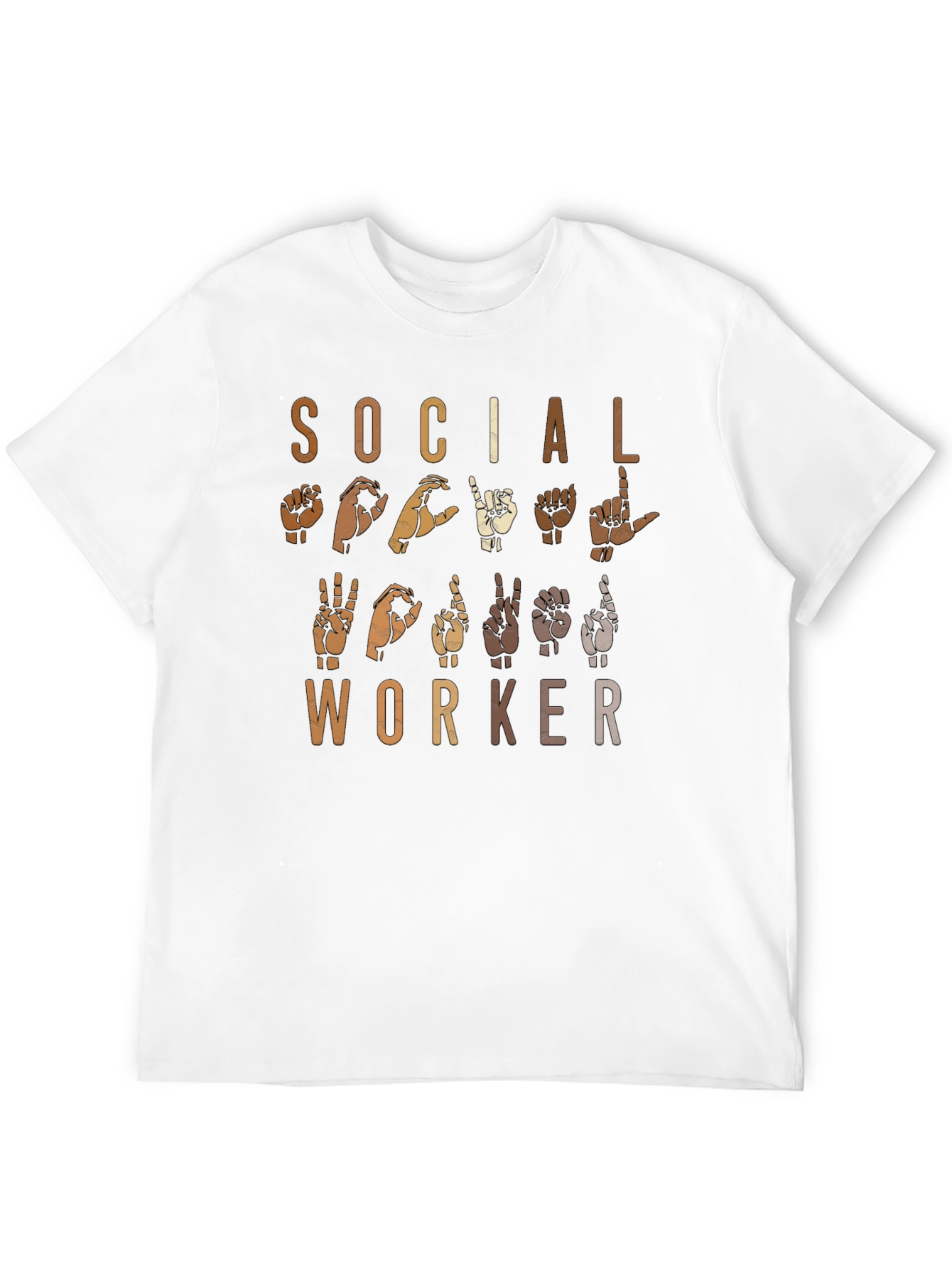Black Social Worker Sign Language Graphic Tee view 12
