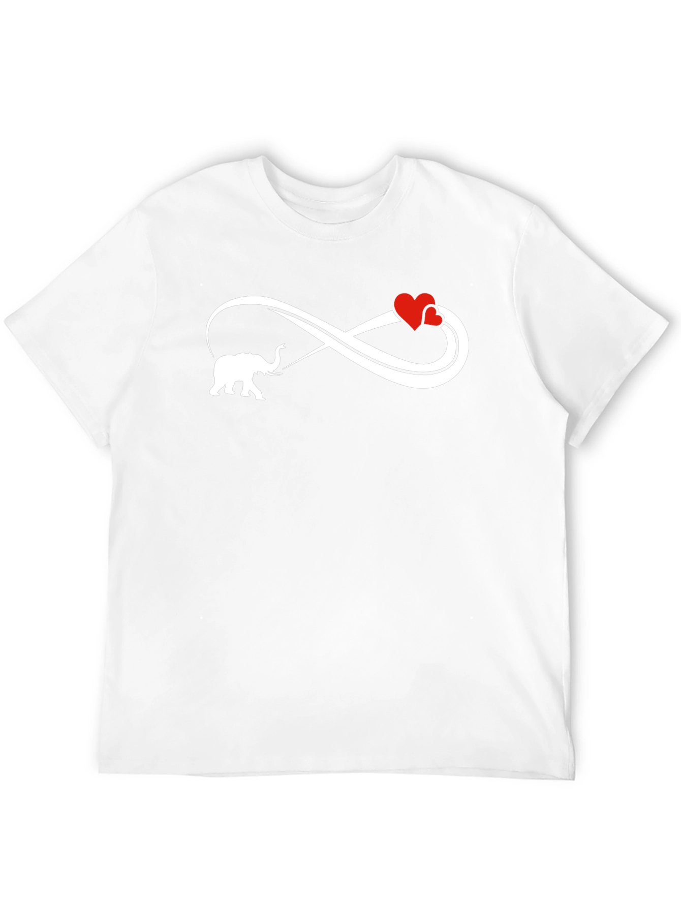 Black Elephant Love Infinity Black T-Shirt view 12