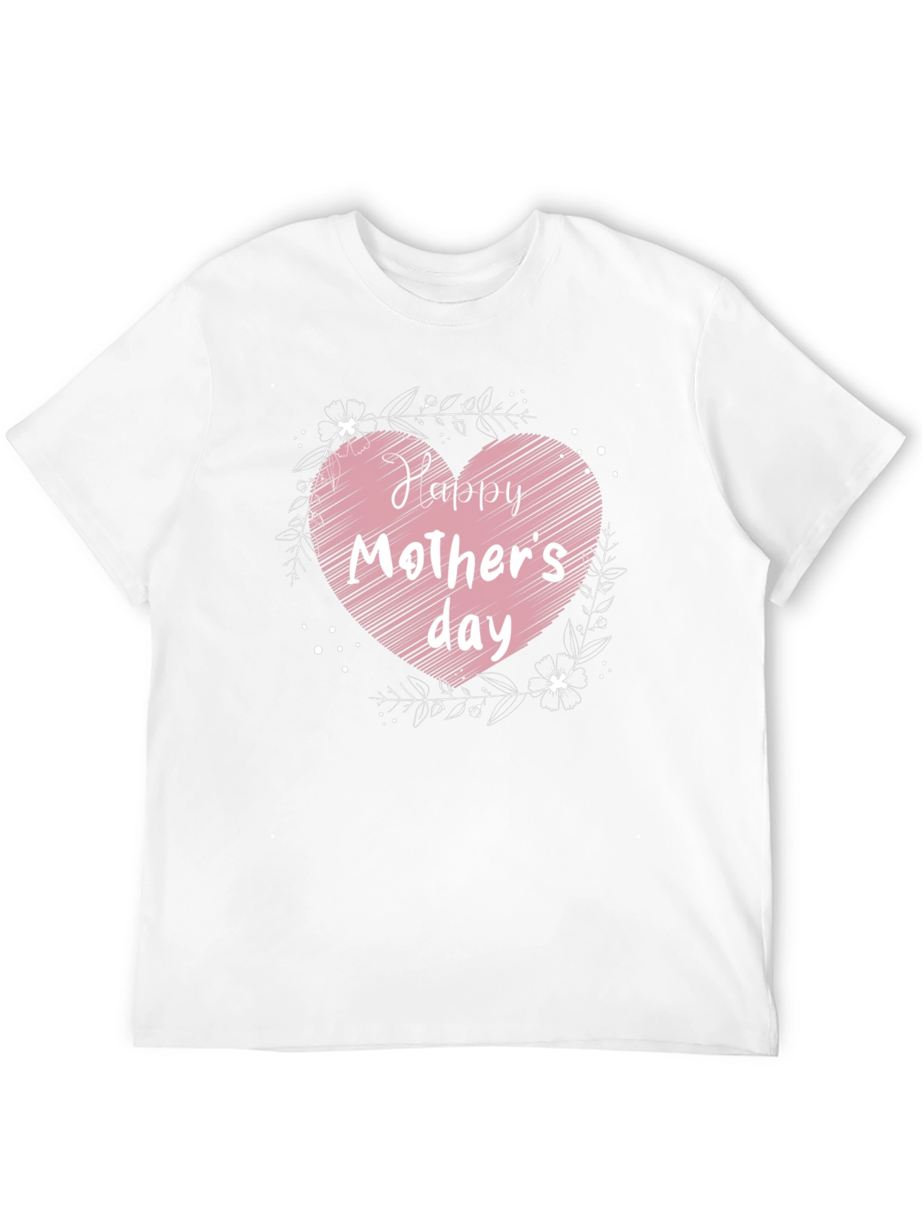 Black Happy Mother's Day Heart Graphic Tee view 12