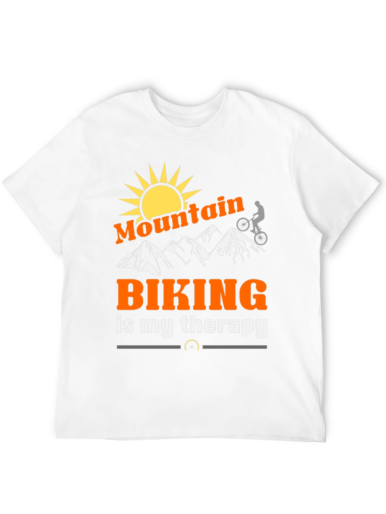 Black Mountain Biking Therapy T-Shirt view 12