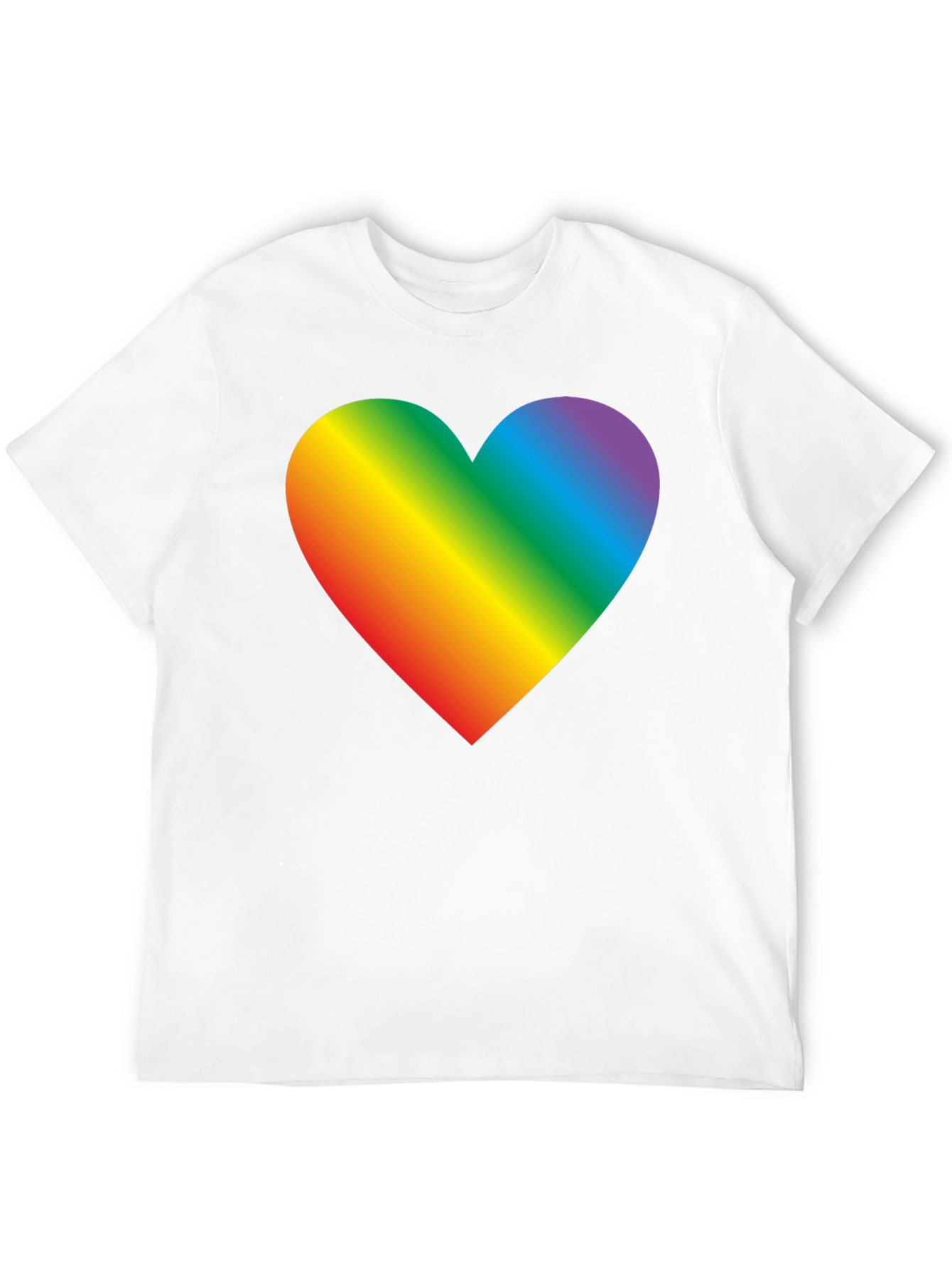 Black Rainbow Heart Graphic Tee - Pride & Love view 12