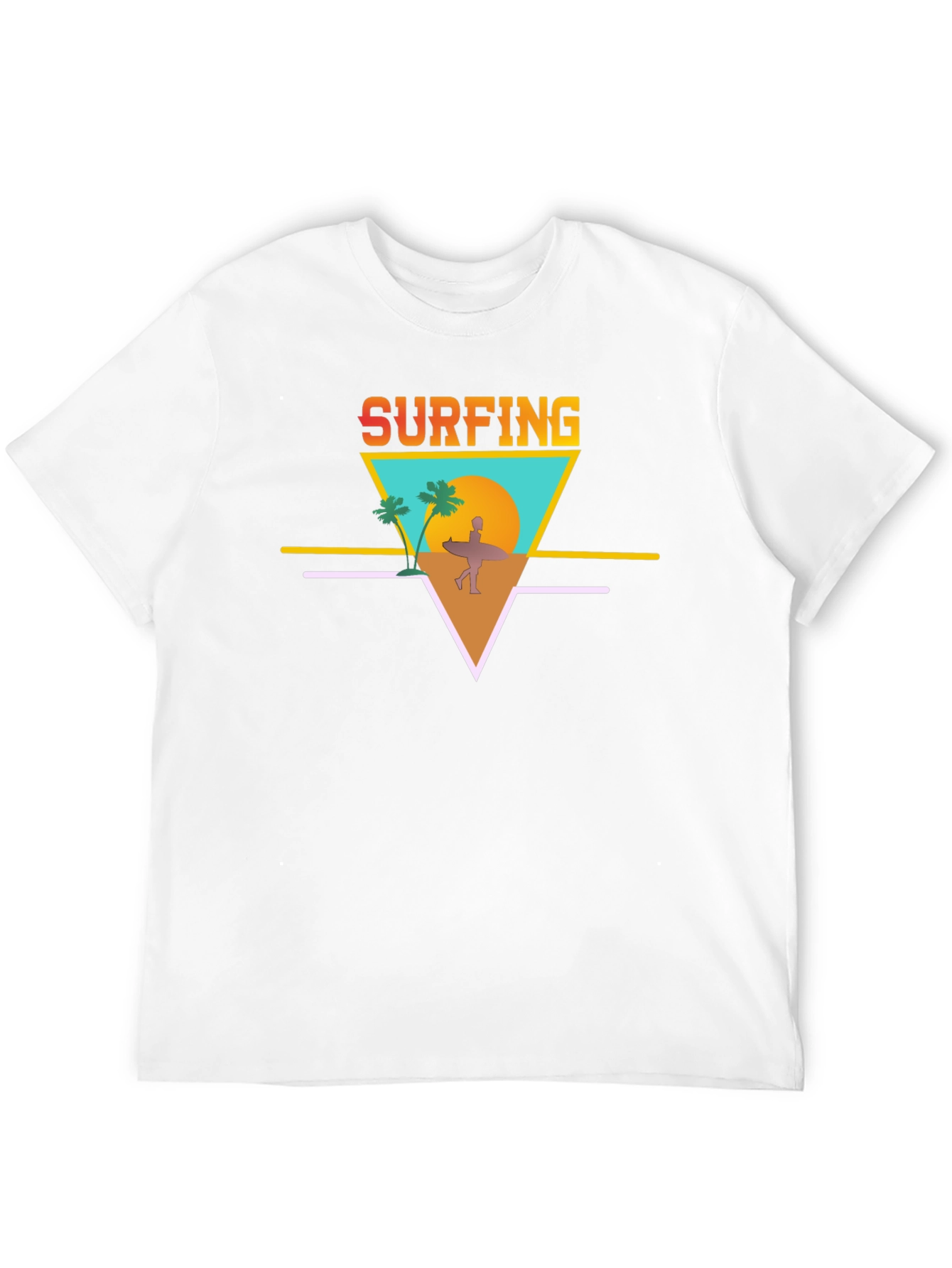 Black Surfing Graphic Tee - Retro Summer Vibes view 12