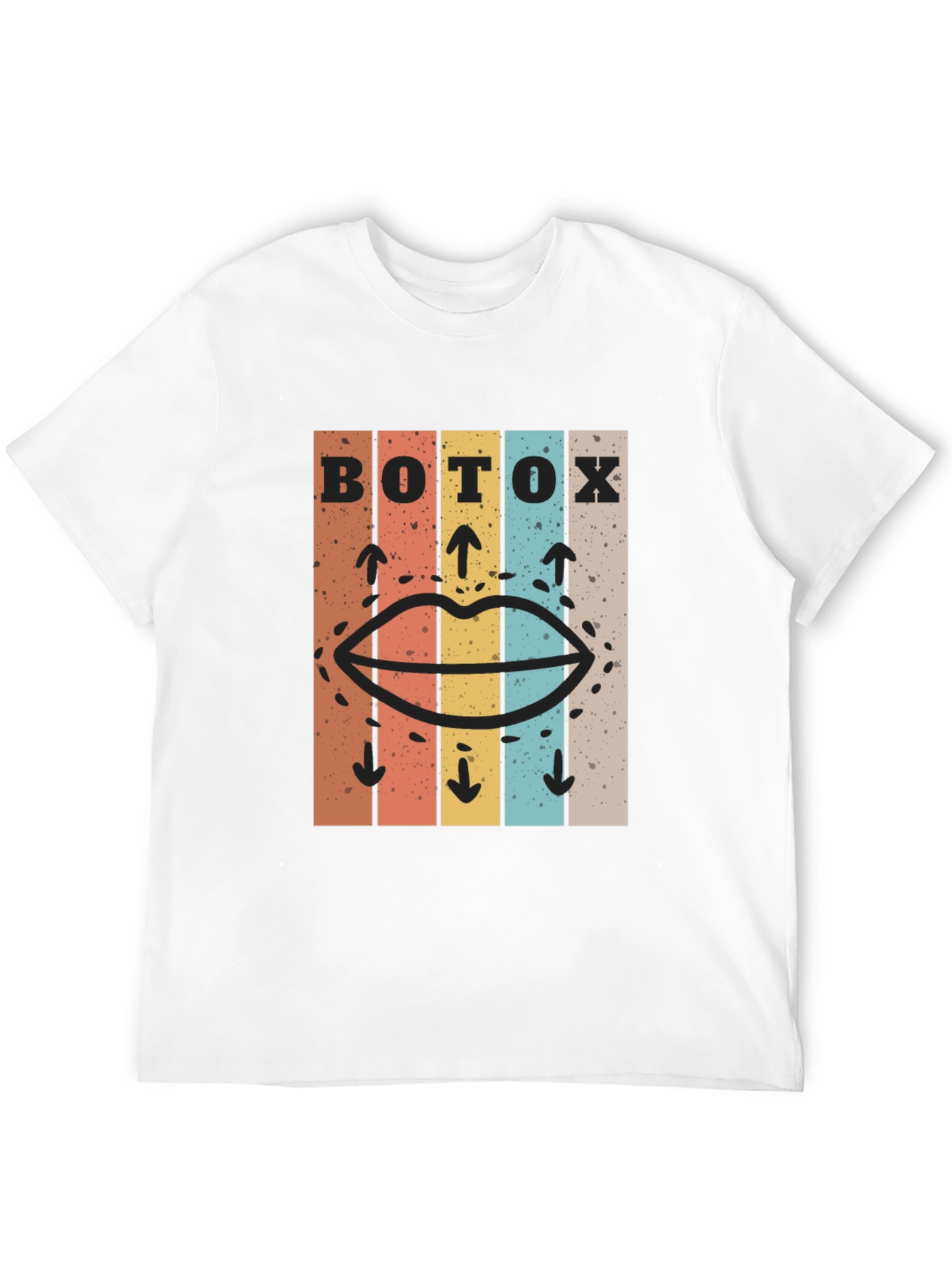 Black Retro Botox Graphic Tee - Unisex Cotton T-Shirt view 12